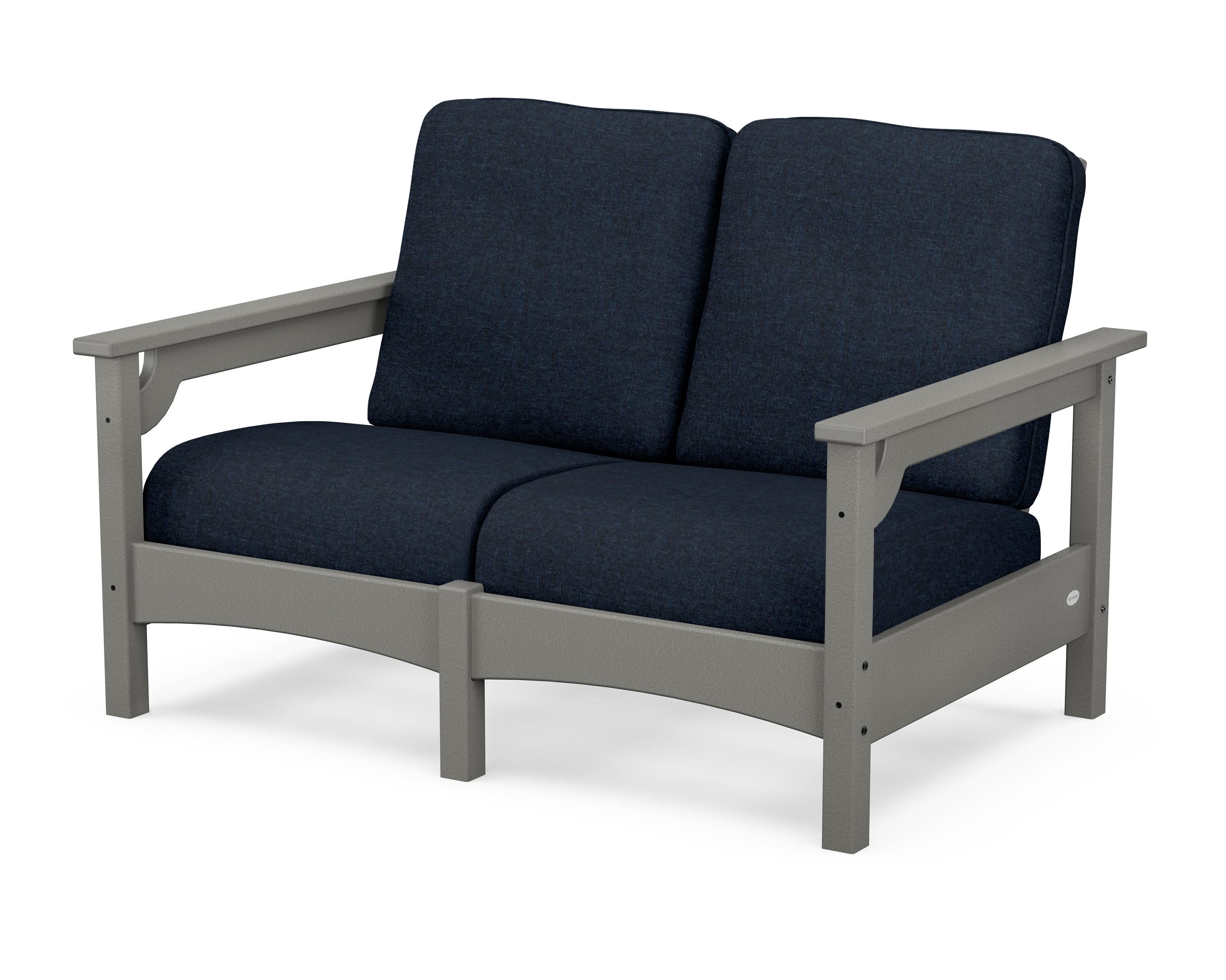 Club Loveseat in Slate Grey / Marine Indigo