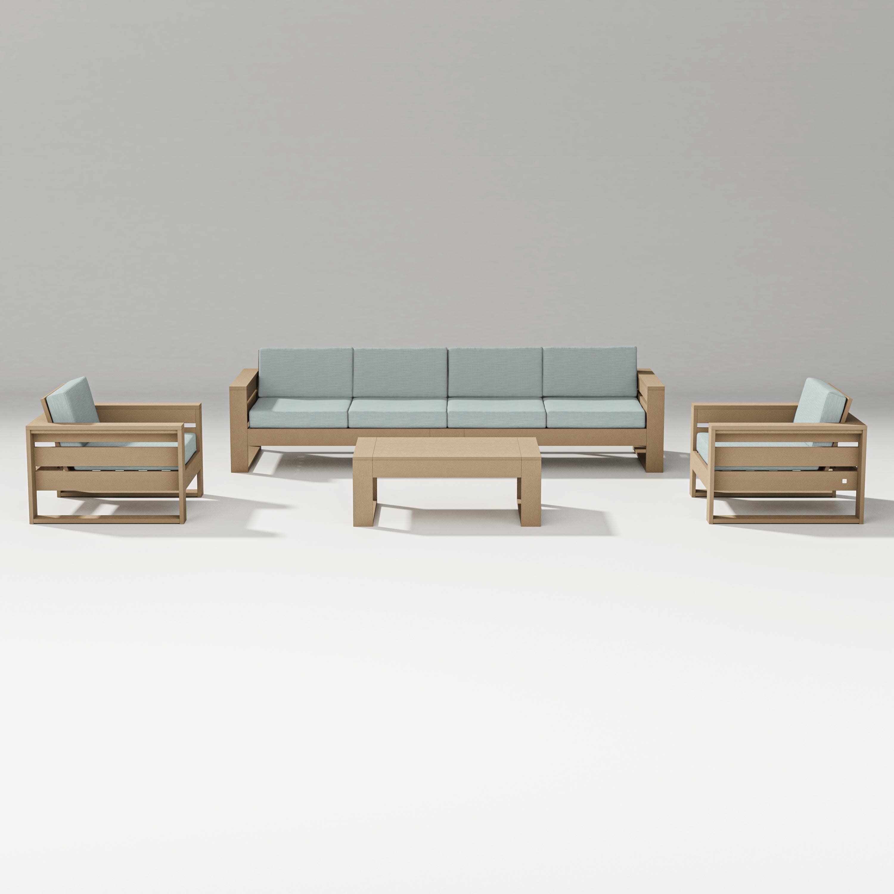 Latitude 5-Piece Lounge Sofa Set in Vintage Sahara / Soothe Mist