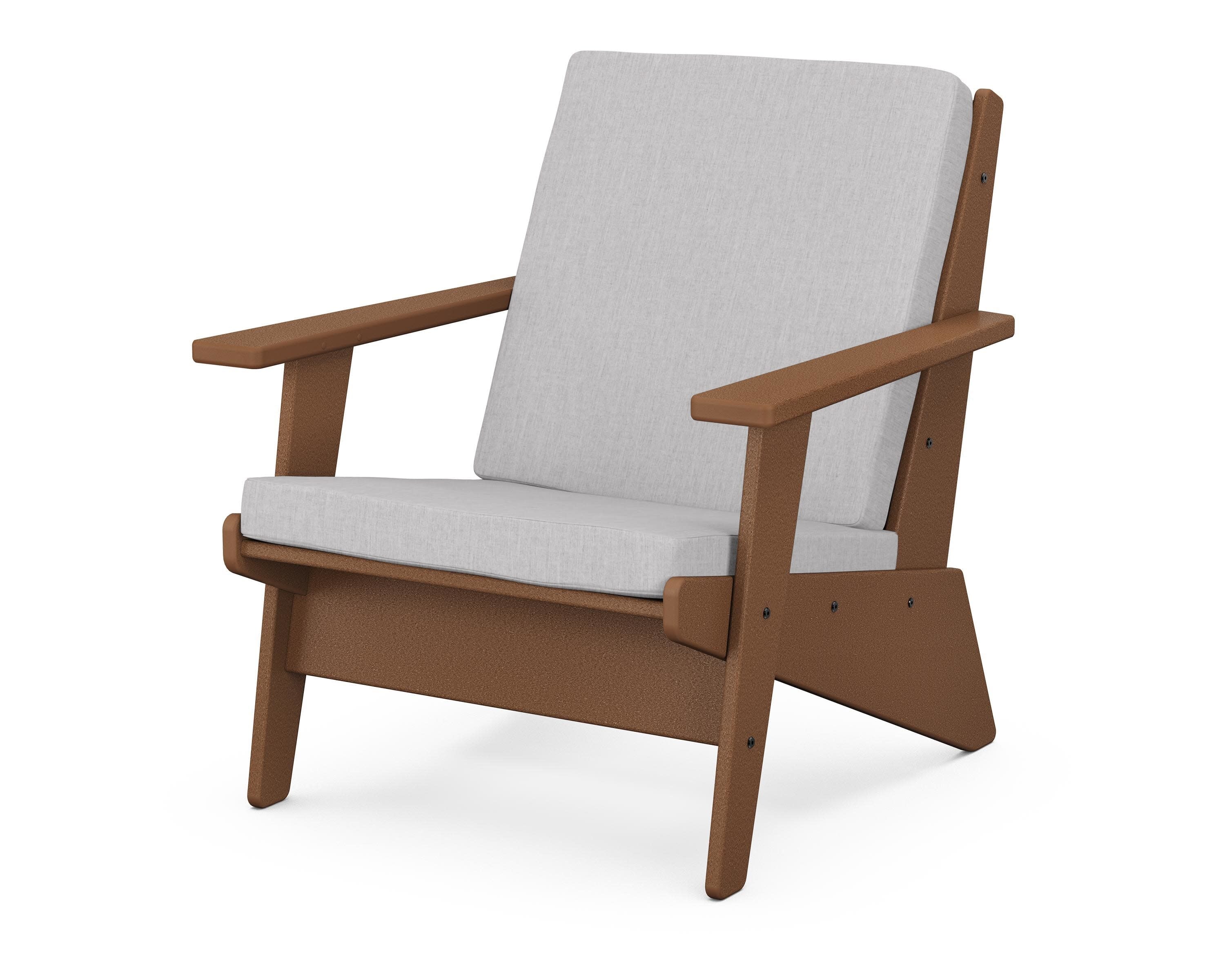 Riviera Modern Lounge Chair in Teak / Granite