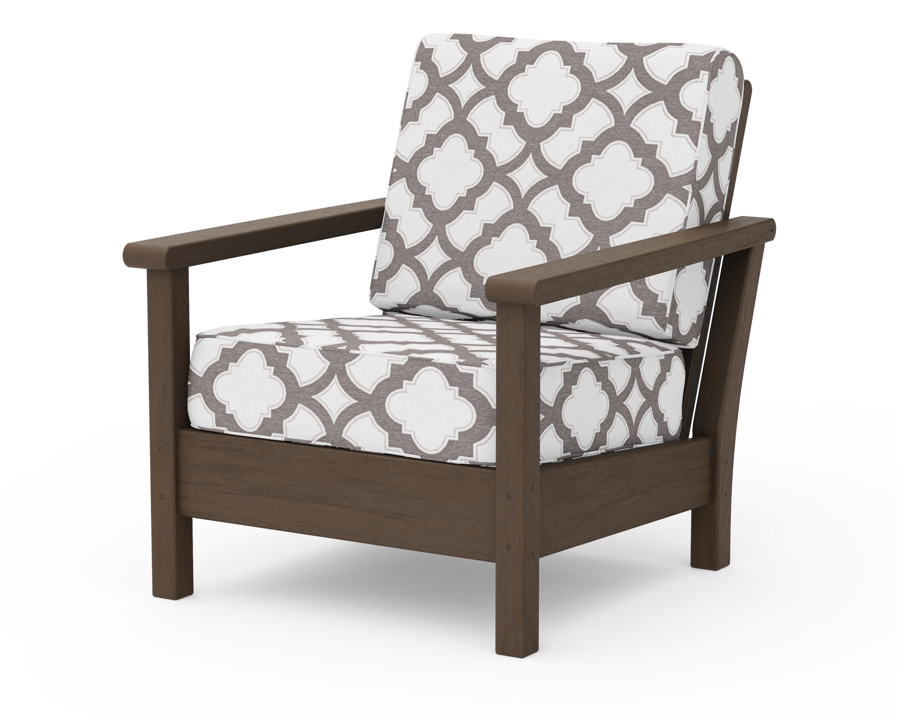 Harbour Deep Seating Chair in Kona / Trellis Grey Mist