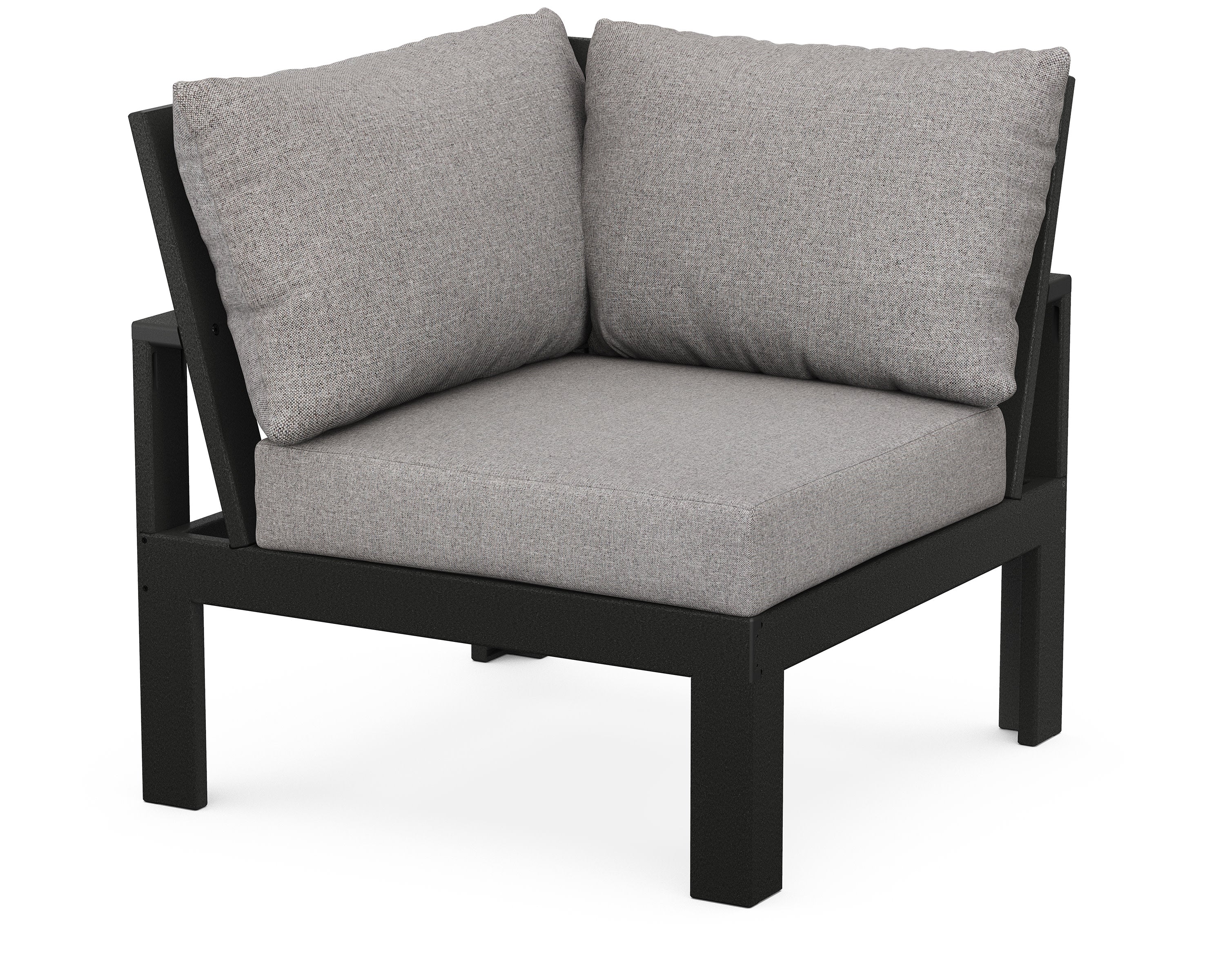 Modular Corner Chair in Black / Grey Mist
