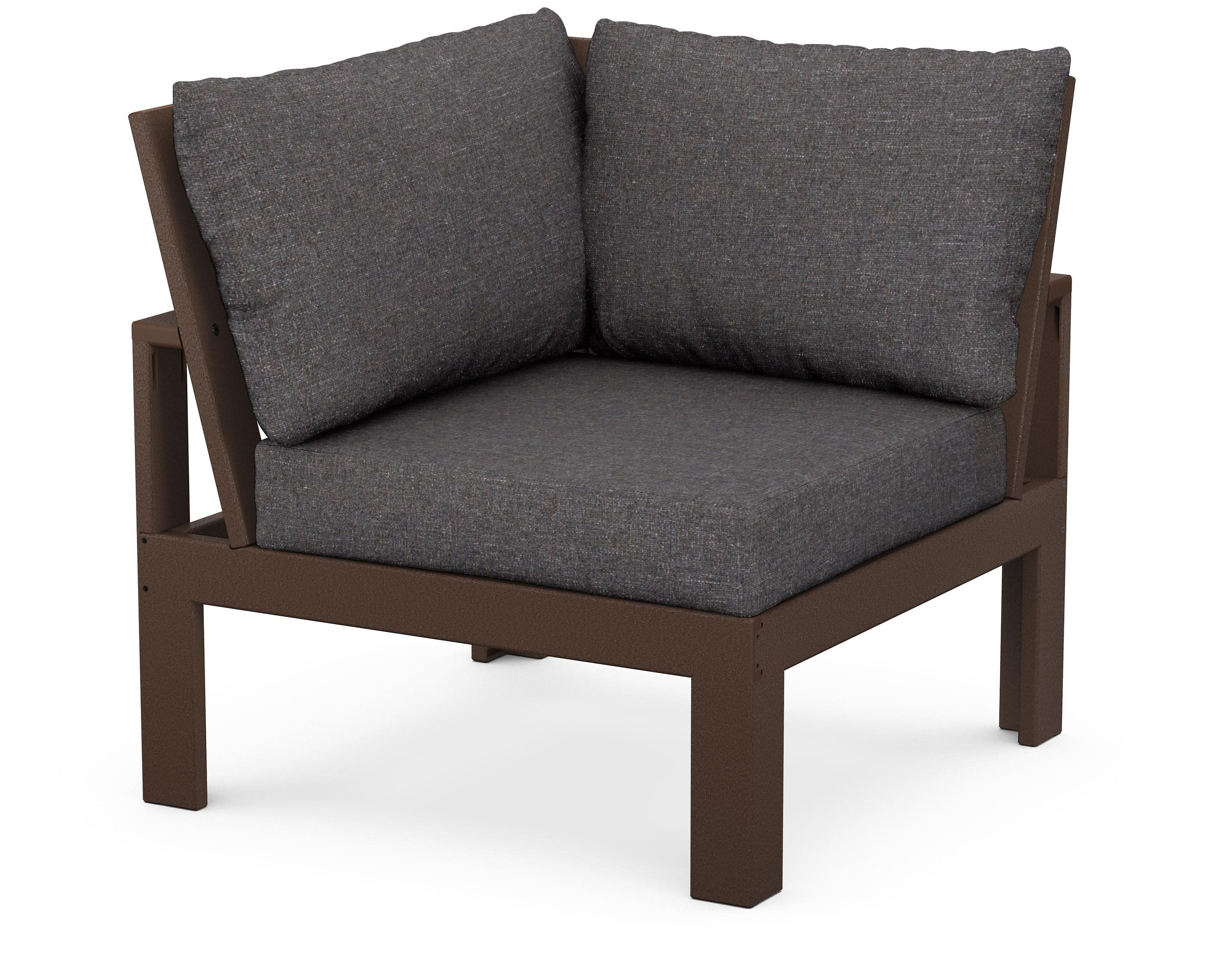 Modular Corner Chair in Mahogany / Ash Charcoal