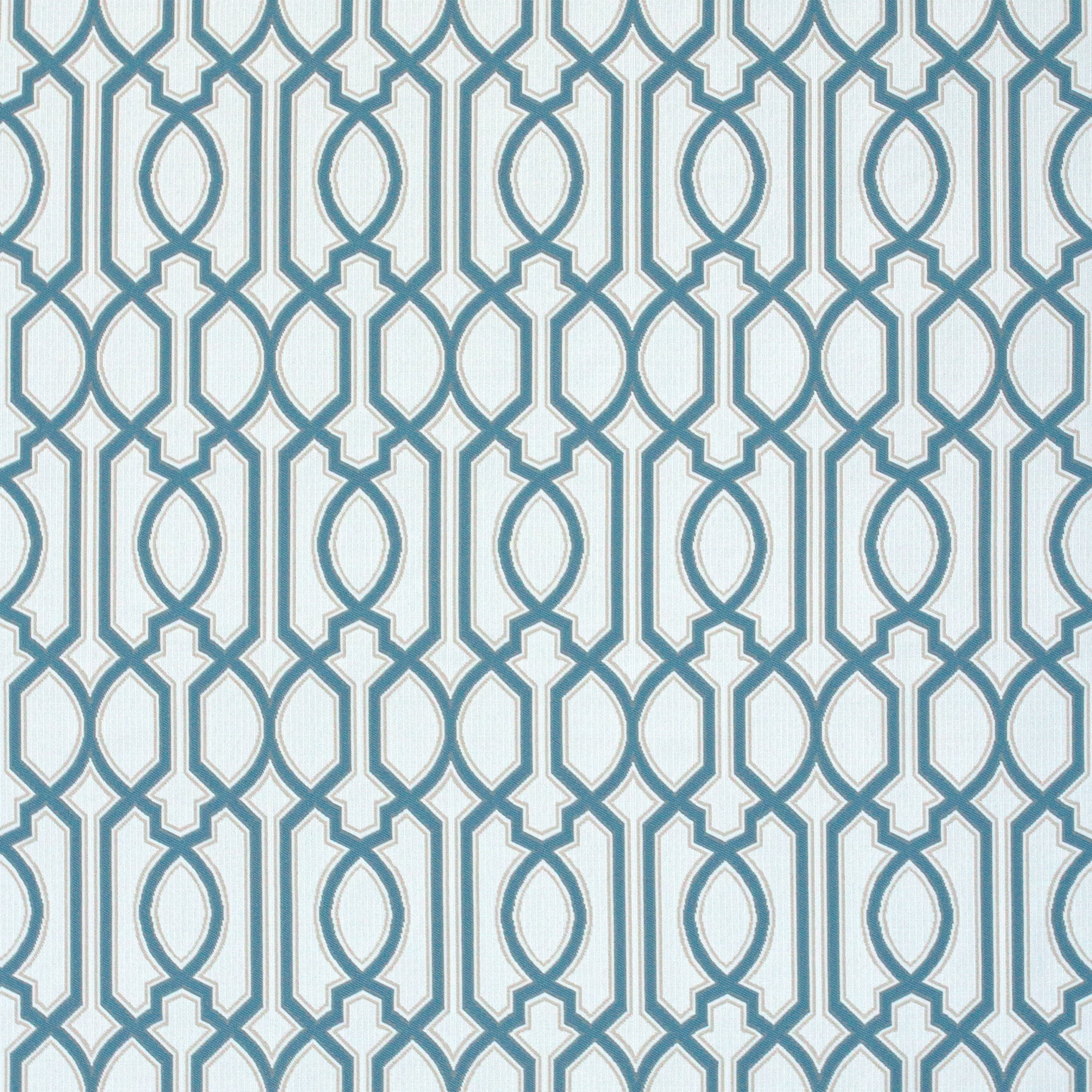 Adirondack Seat Cushion - 20"W x 18.5"D x 2.5"H in Chelsey Trellis Cobalt