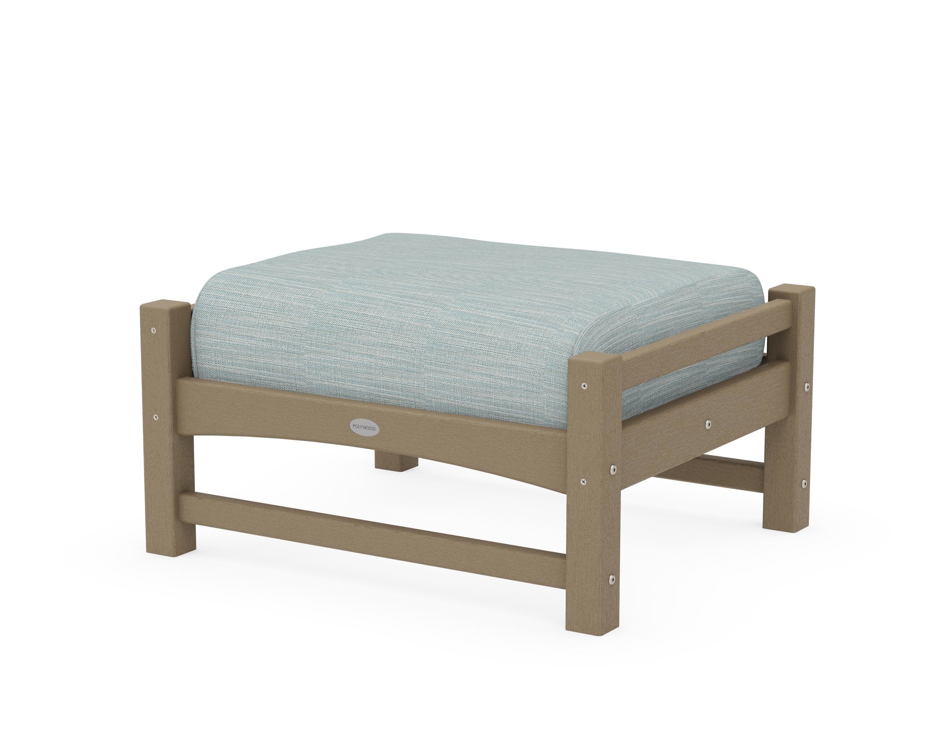 Club Ottoman in Vintage Sahara / Soothe Mist