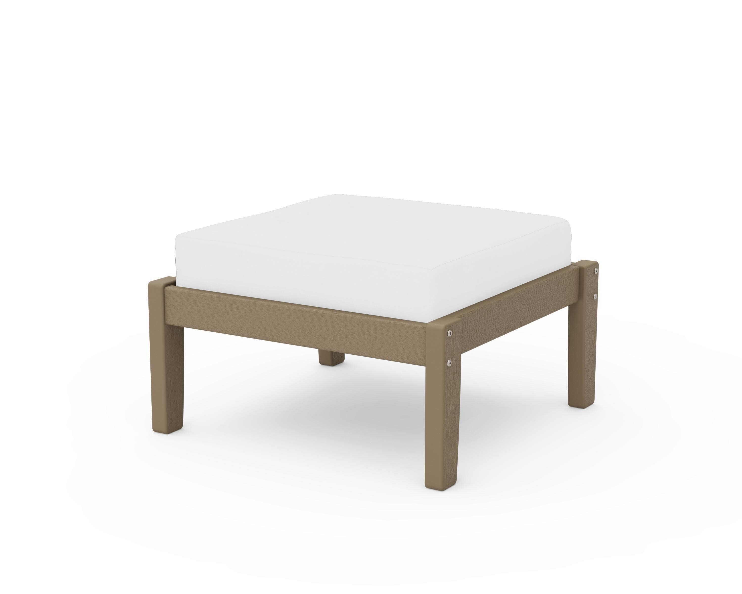 Deep Seating Ottoman in Vintage Sahara / Natural