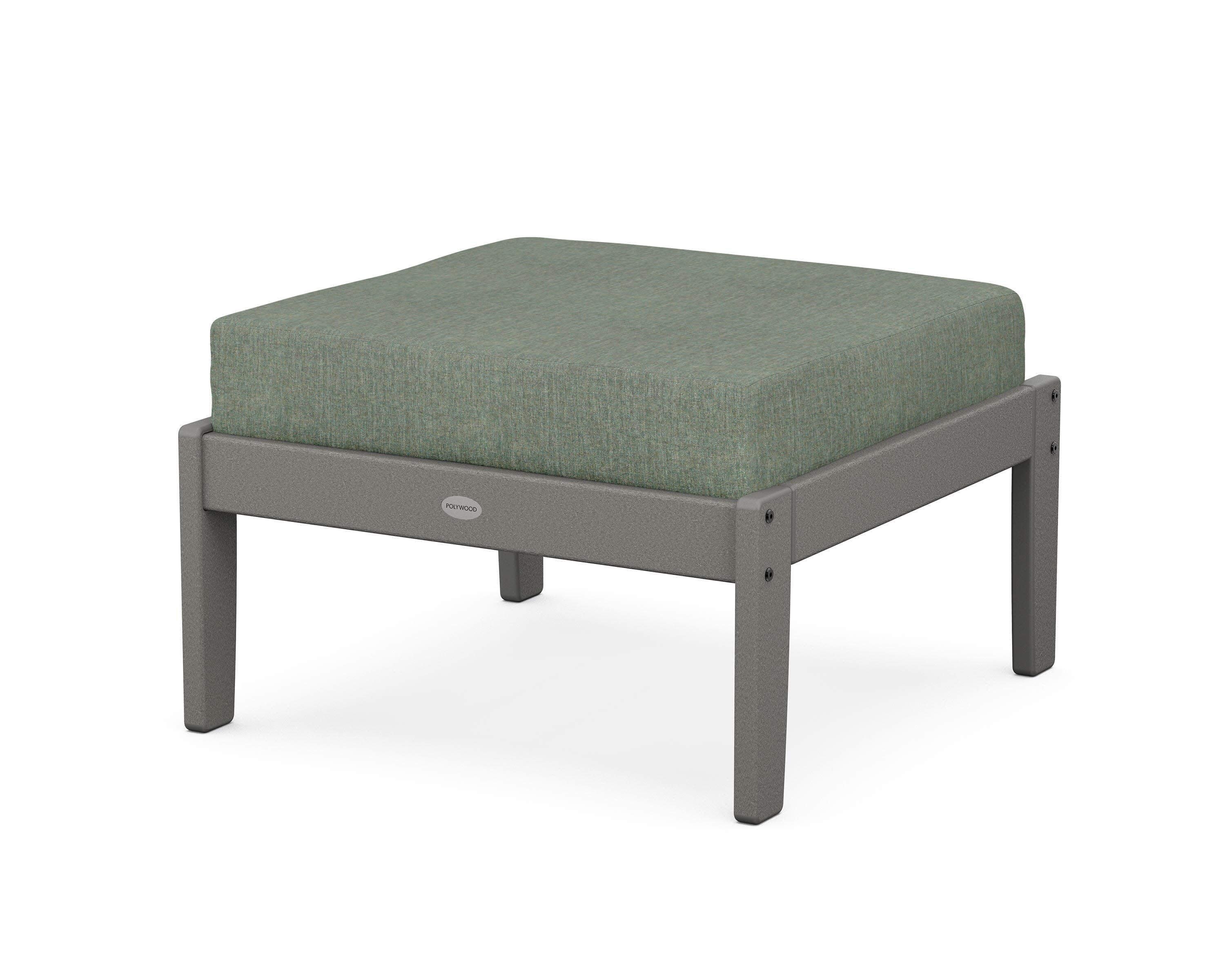 Braxton Deep Seating Ottoman in Slate Grey / Cast Sage