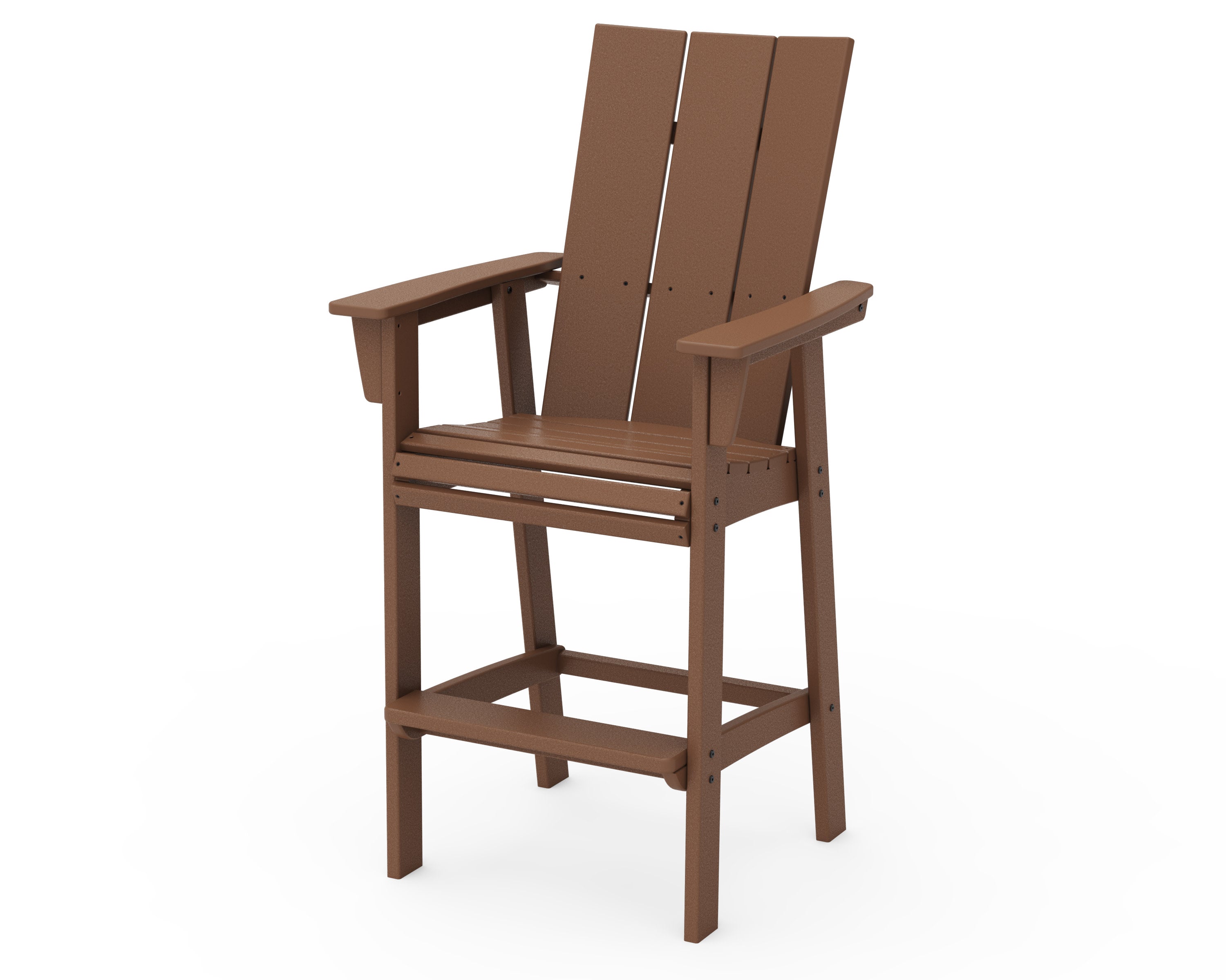 Modern Curveback Adirondack Bar Chair in Teak