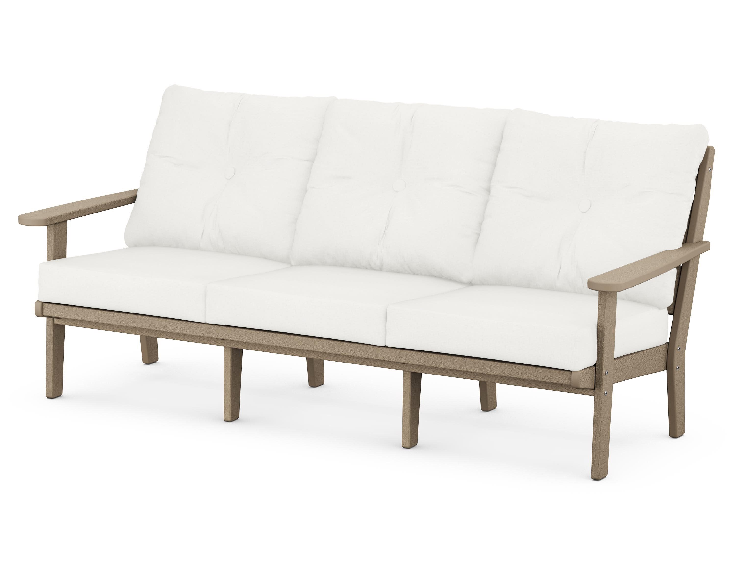 Lakeside Deep Seating Sofa in Vintage Sahara / Natural Linen