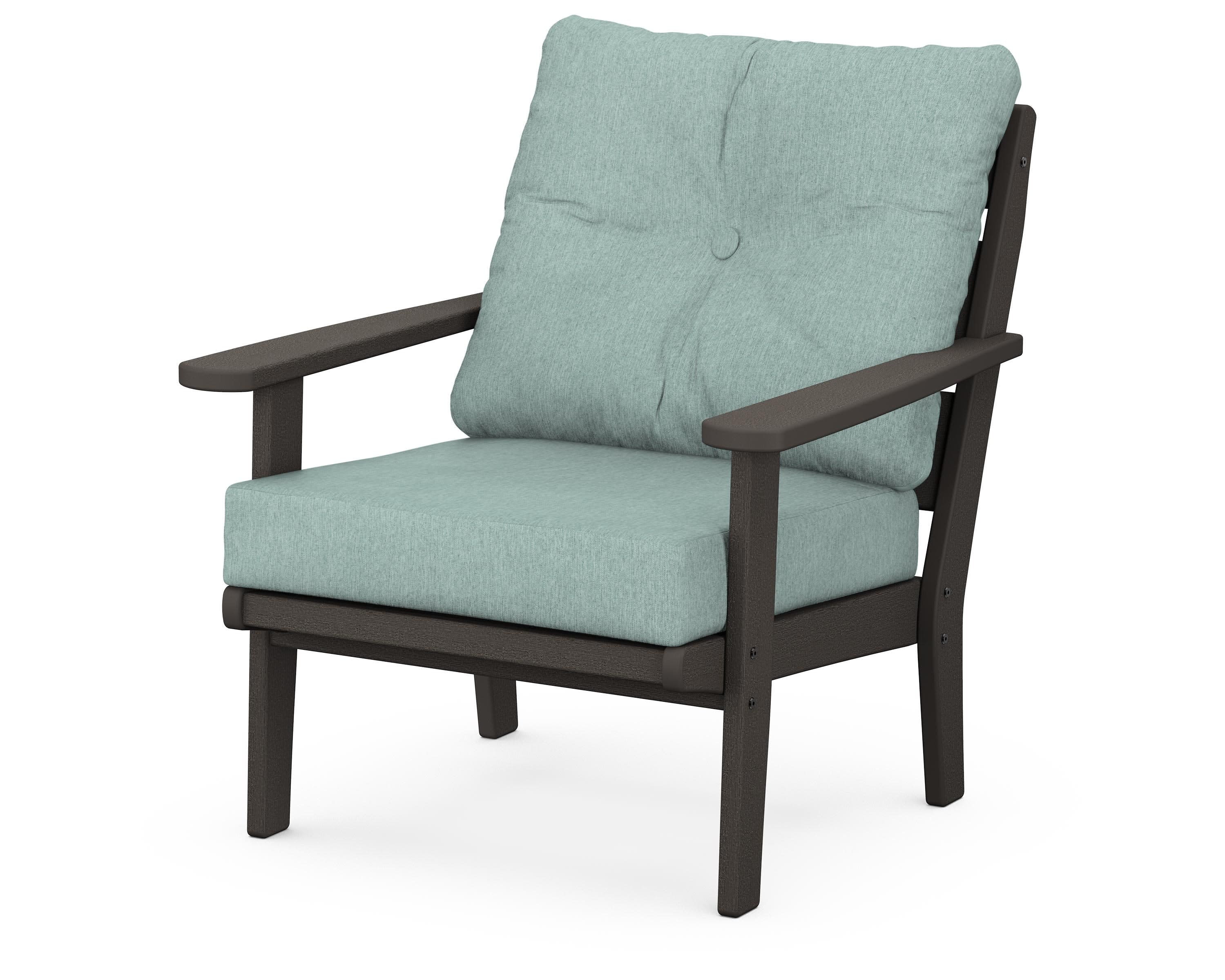 Lakeside Deep Seating Chair in Vintage Coffee / Glacier Spa