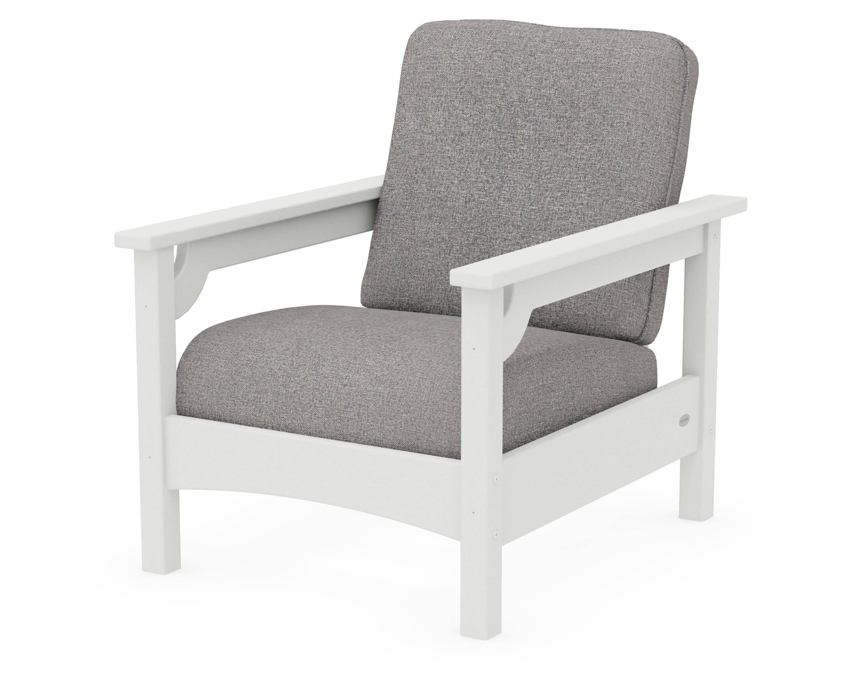 Club Chair in Vintage White / Grey Mist