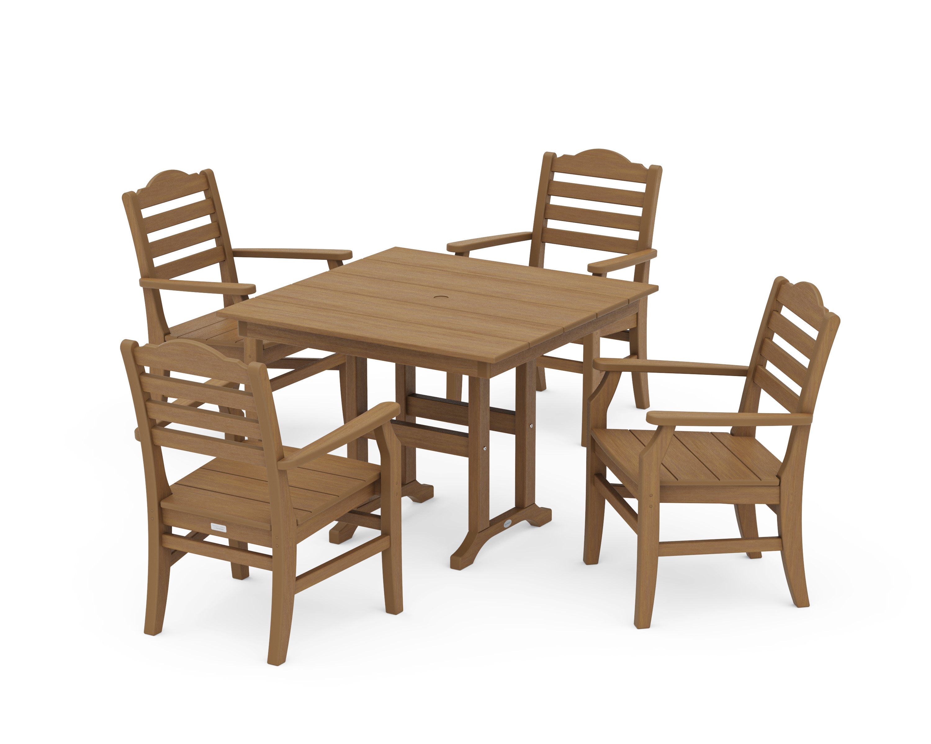 Savannah 5-Piece Farmhouse Dining Set in Natural