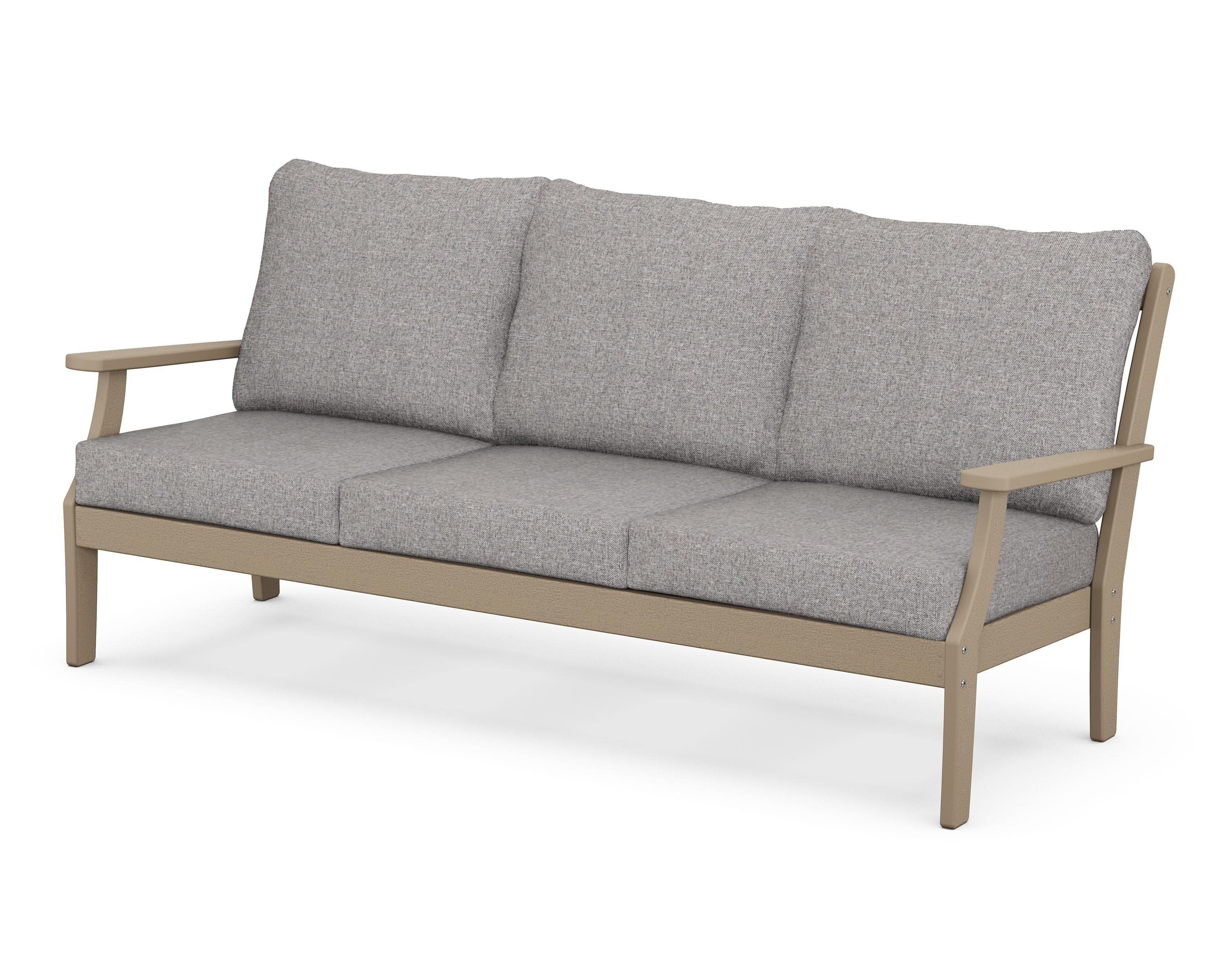 Braxton Deep Seating Sofa in Vintage Sahara / Grey Mist