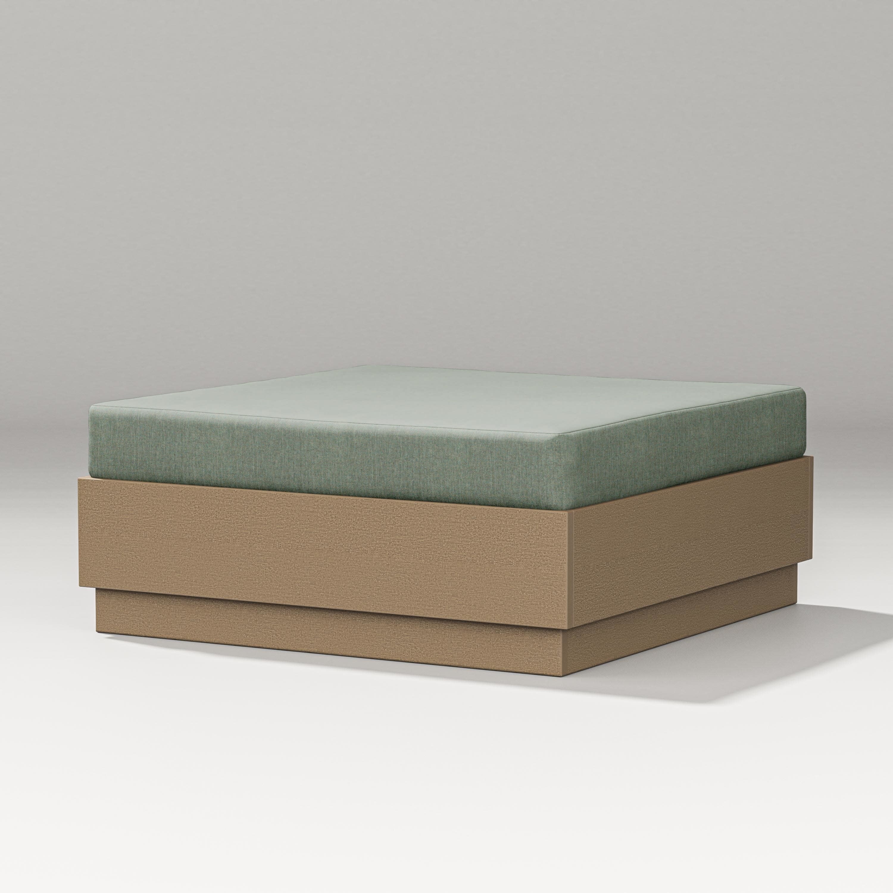 Elevate Lounge Ottoman in Vintage Sahara / Cast Sage