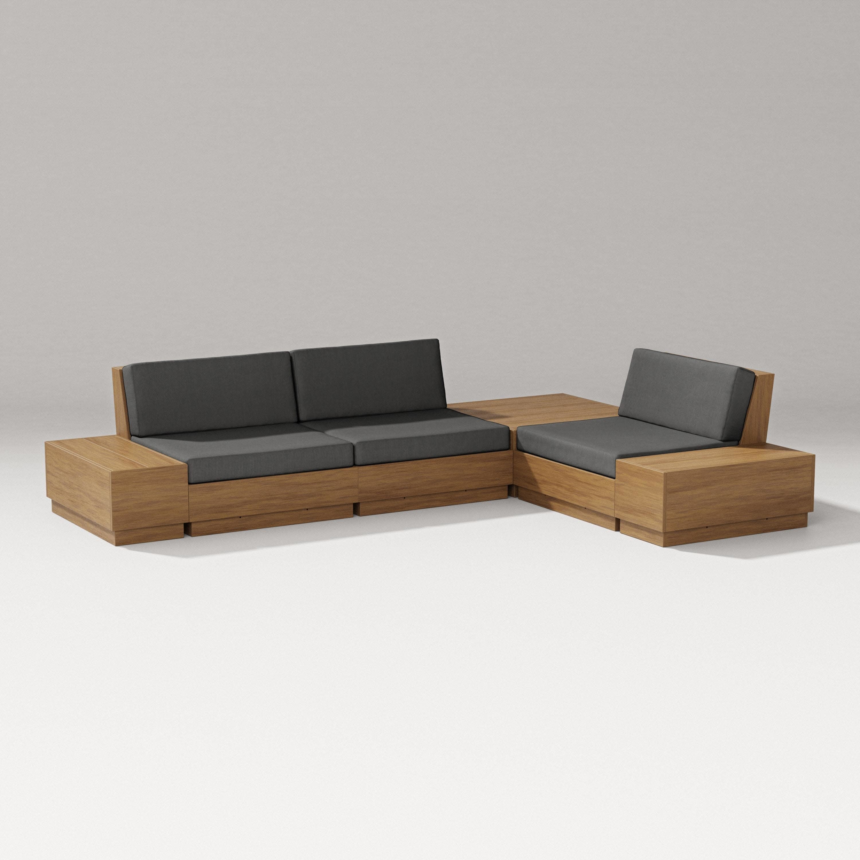 Elevate 6-Piece Corner Sectional in Natural / Spectrum Carbon
