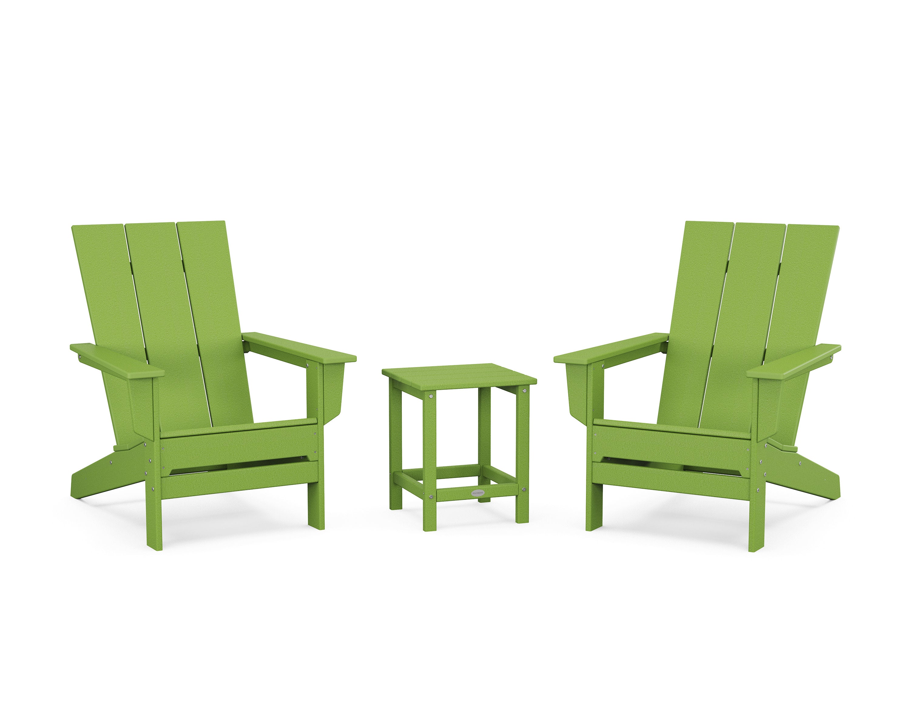 3-Piece Modern Studio Adirondack Set in Lime