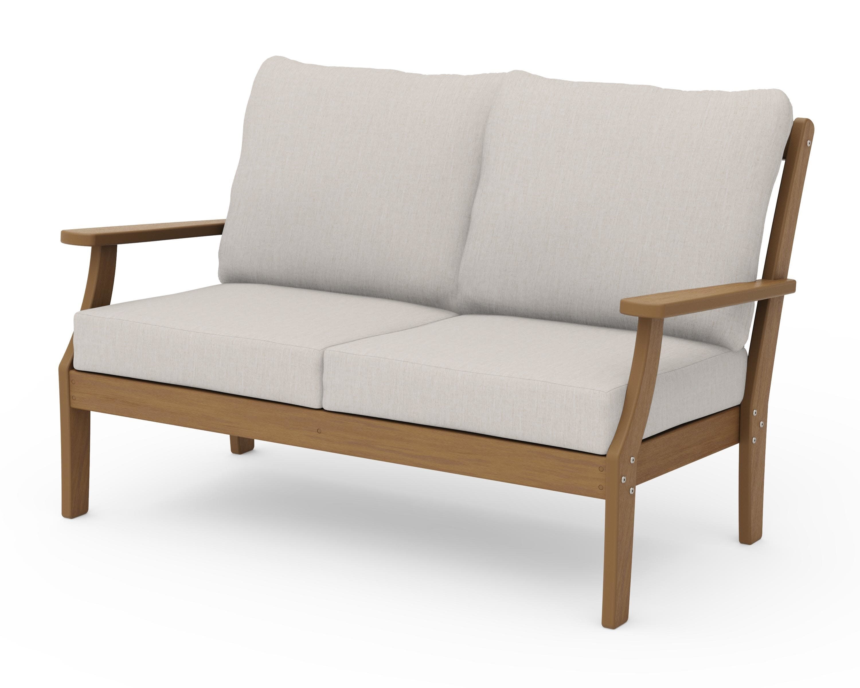 Braxton Deep Seating Loveseat in Natural / Cast Ash