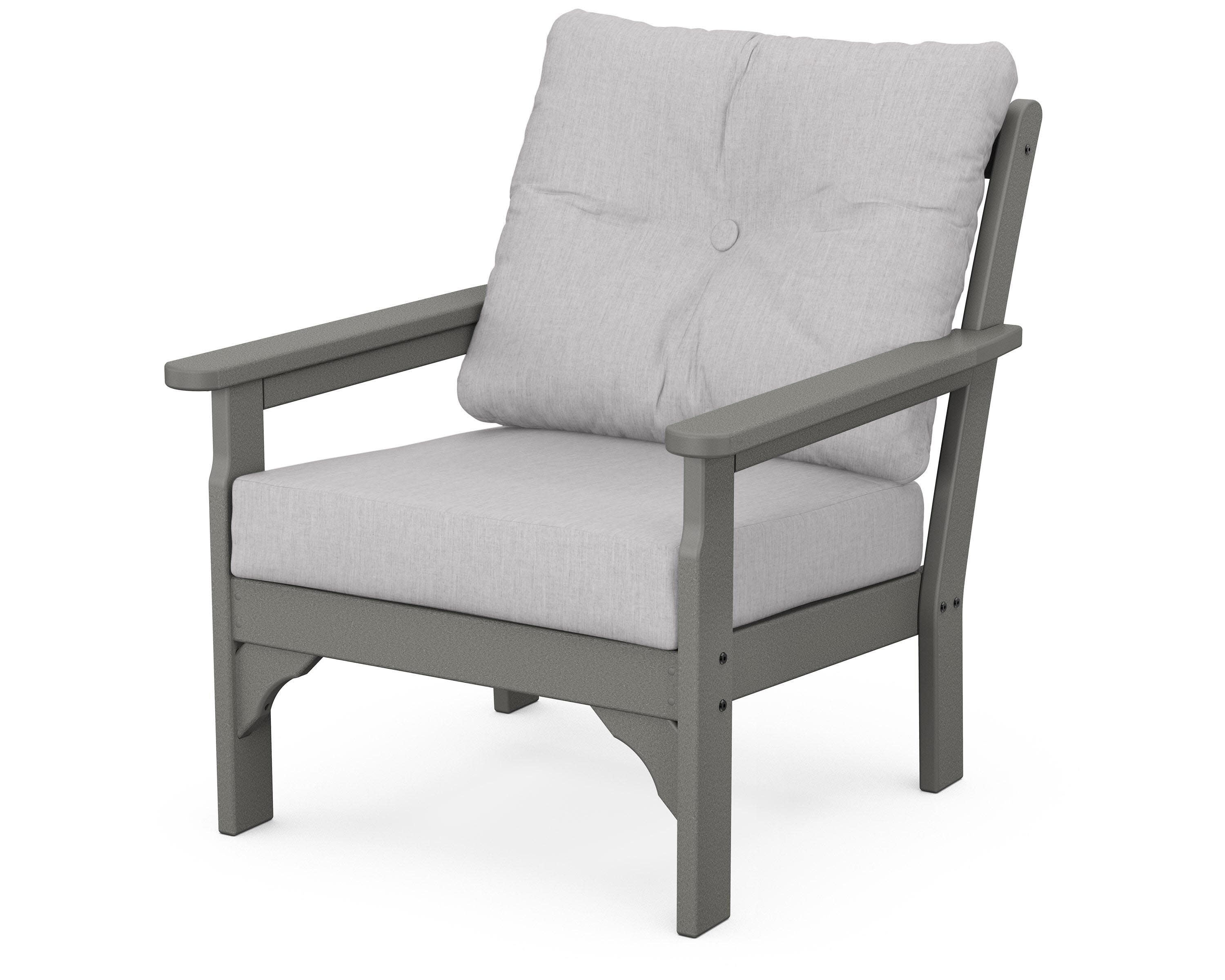 Vineyard Deep Seating Chair in Slate Grey / Granite