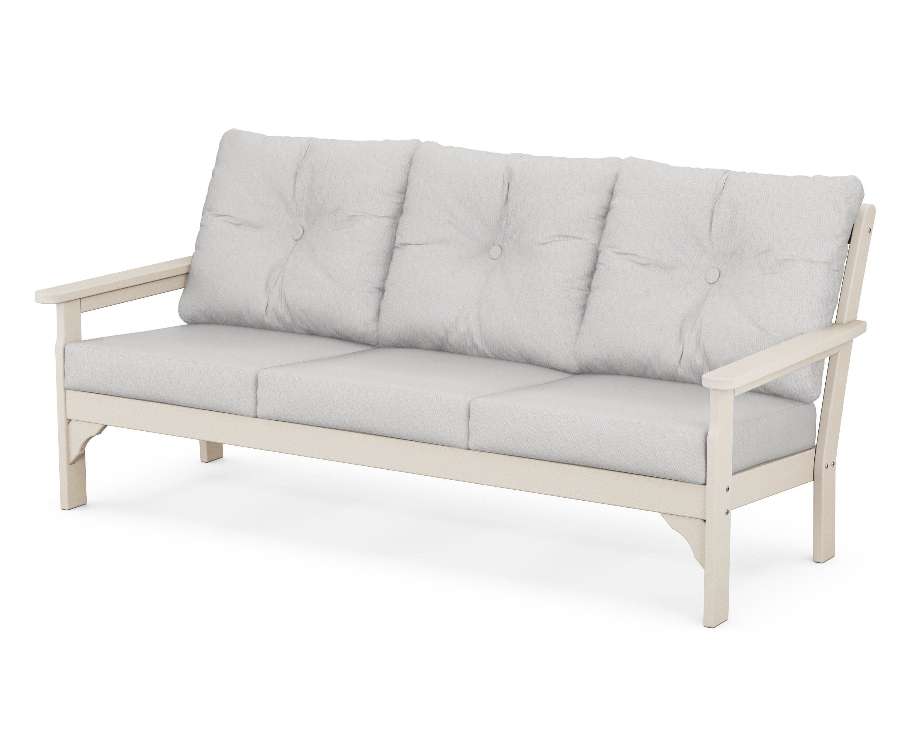 Vineyard Deep Seating Sofa in Sand / Diamond in the Rough