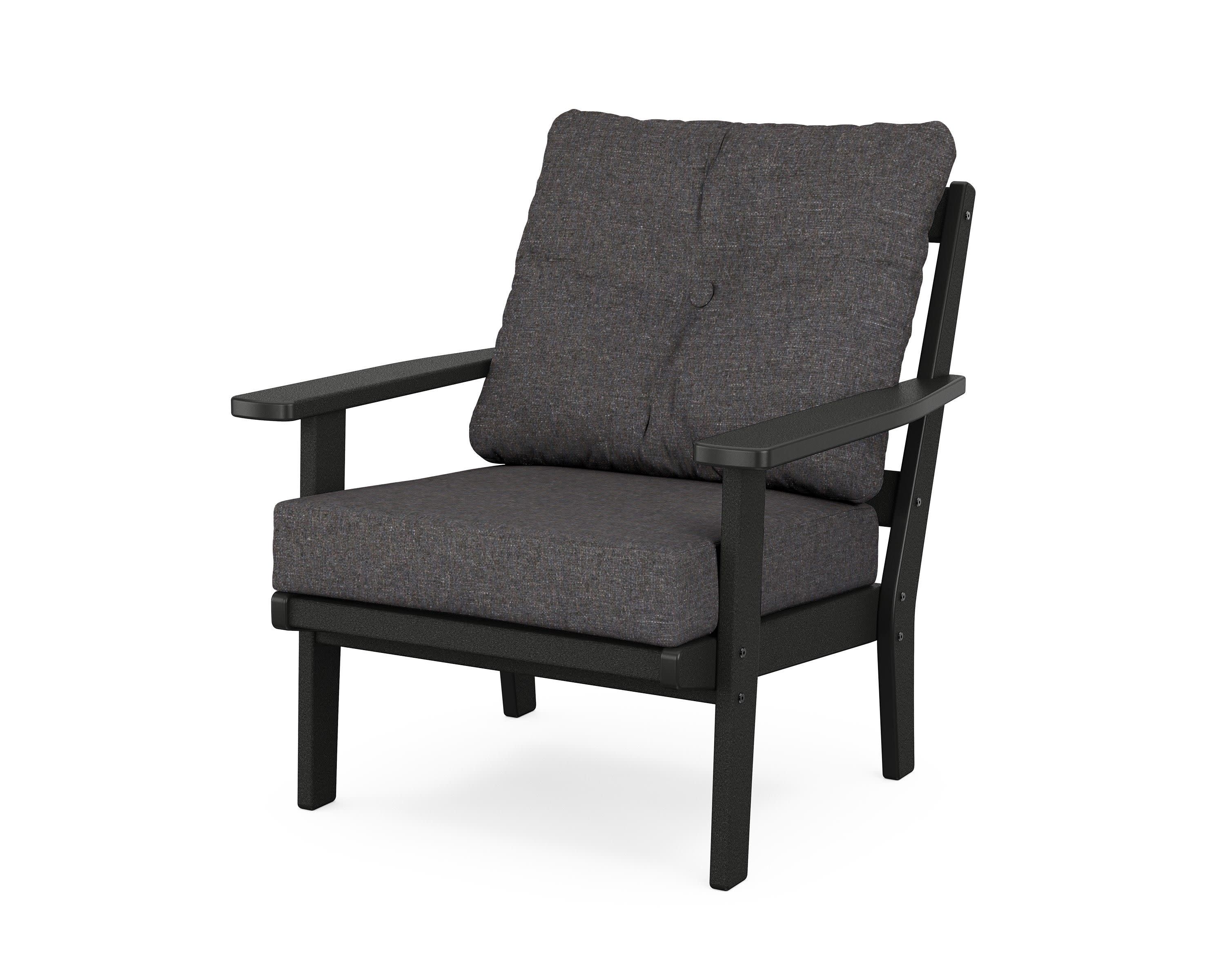 Oxford Deep Seating Chair in Black / Ash Charcoal