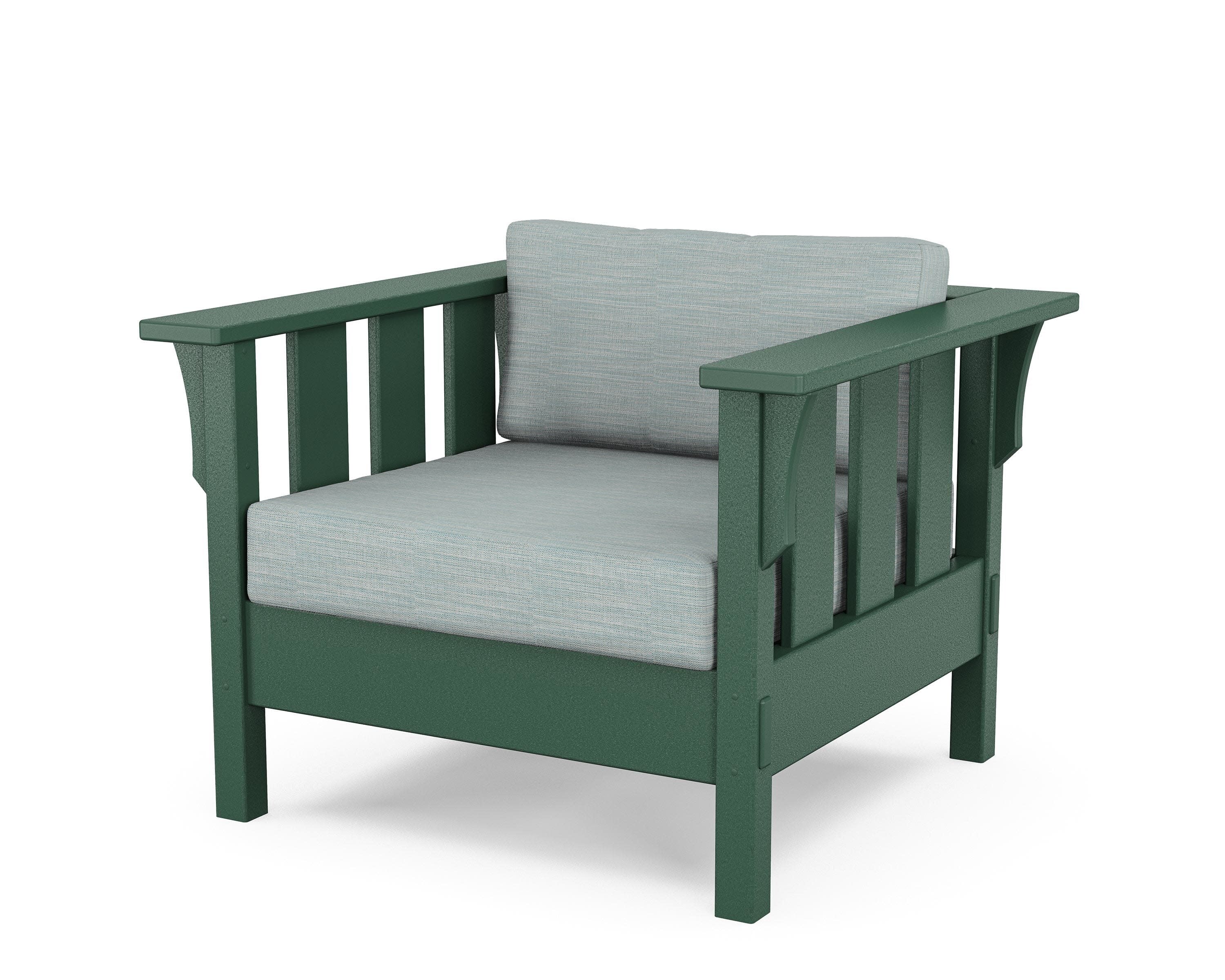 Acadia Deep Seating Chair in Green / Soothe Mist