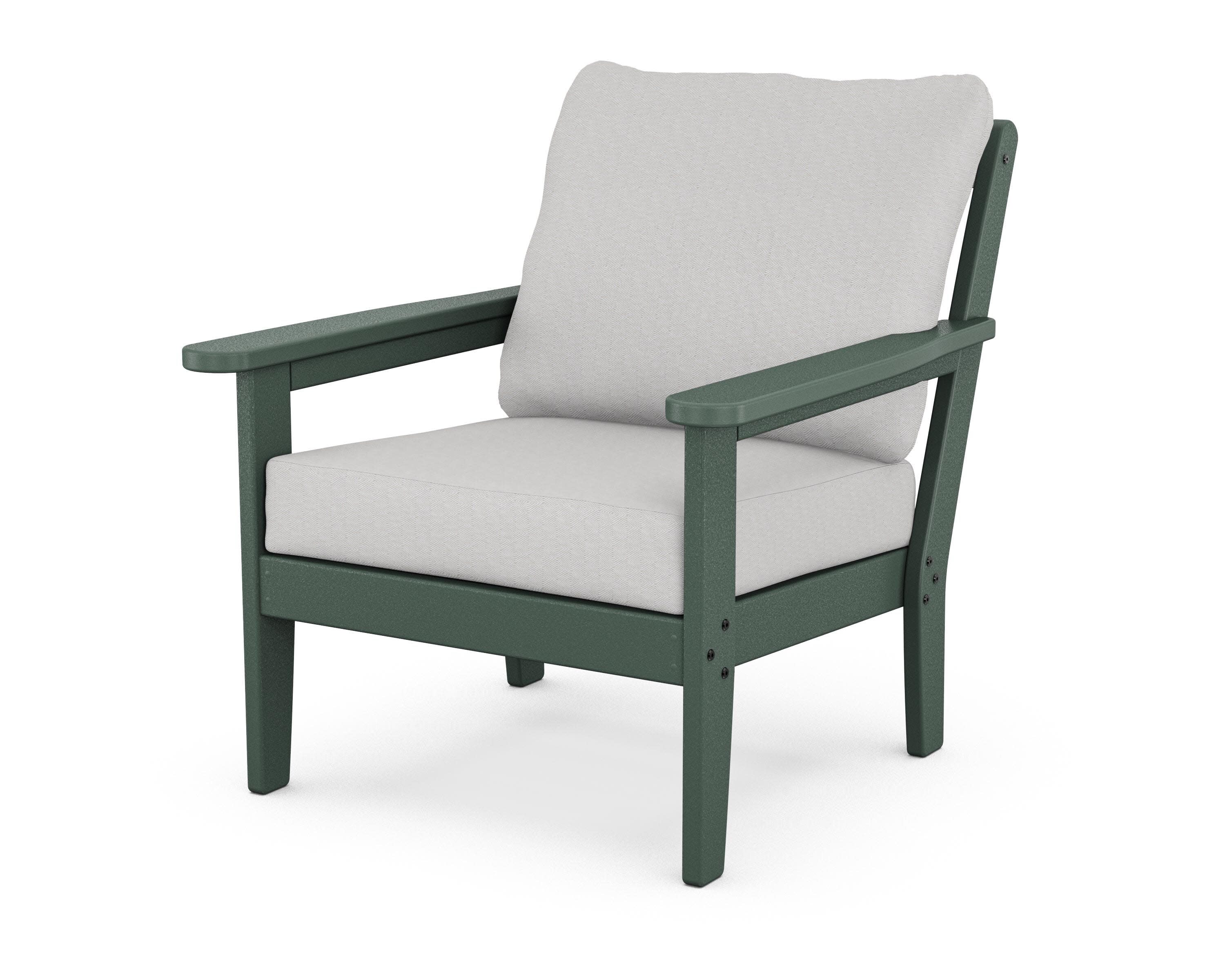 Cottage Deep Seating Chair in Green / Diamond in the Rough