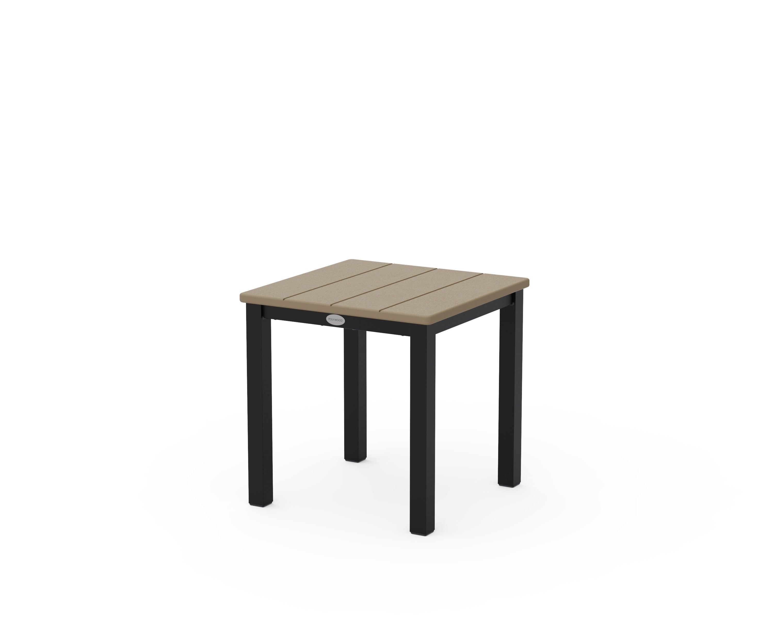 Main Street 18" Side Table in Black / Vintage Sahara