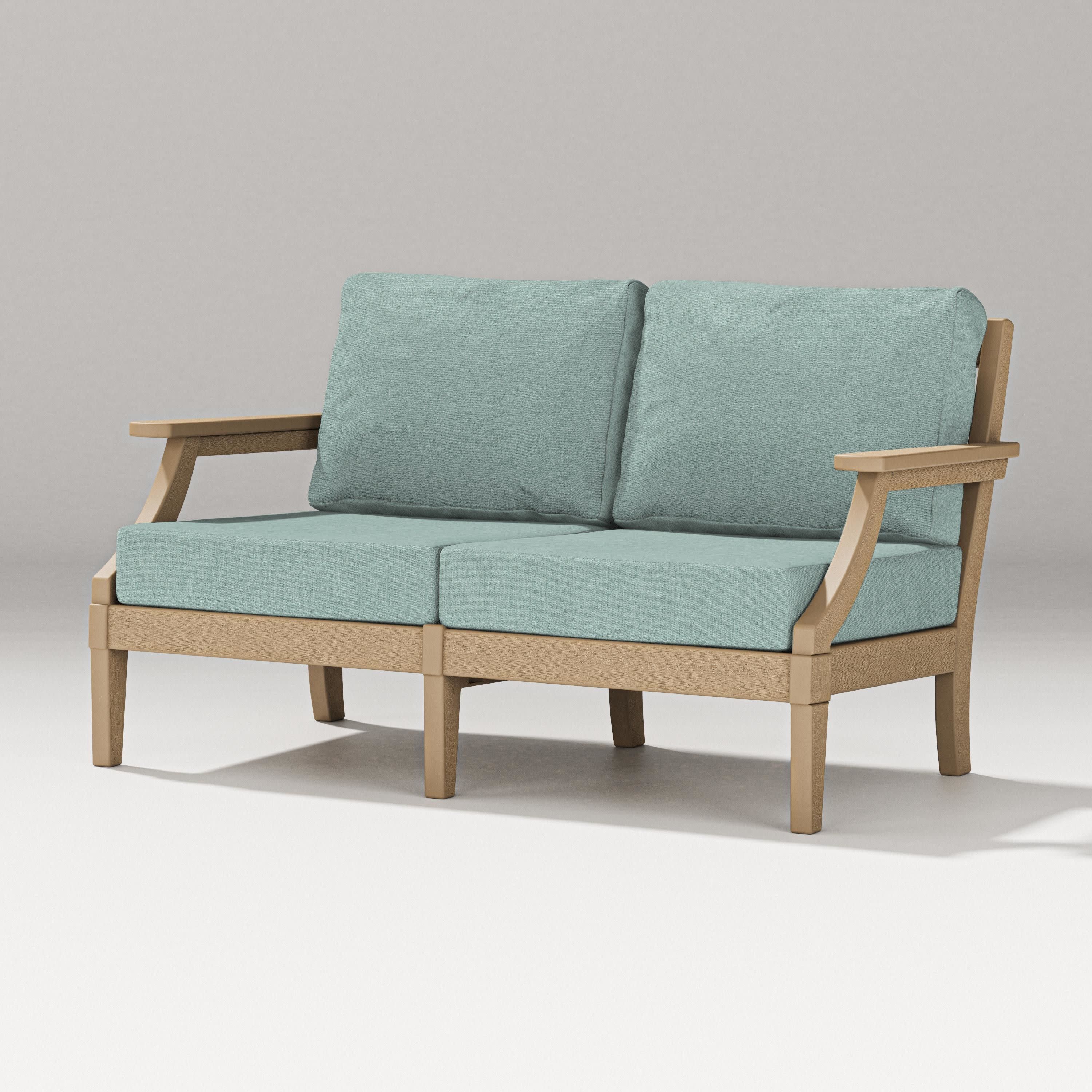 Estate Loveseat in Vintage Sahara / Glacier Spa