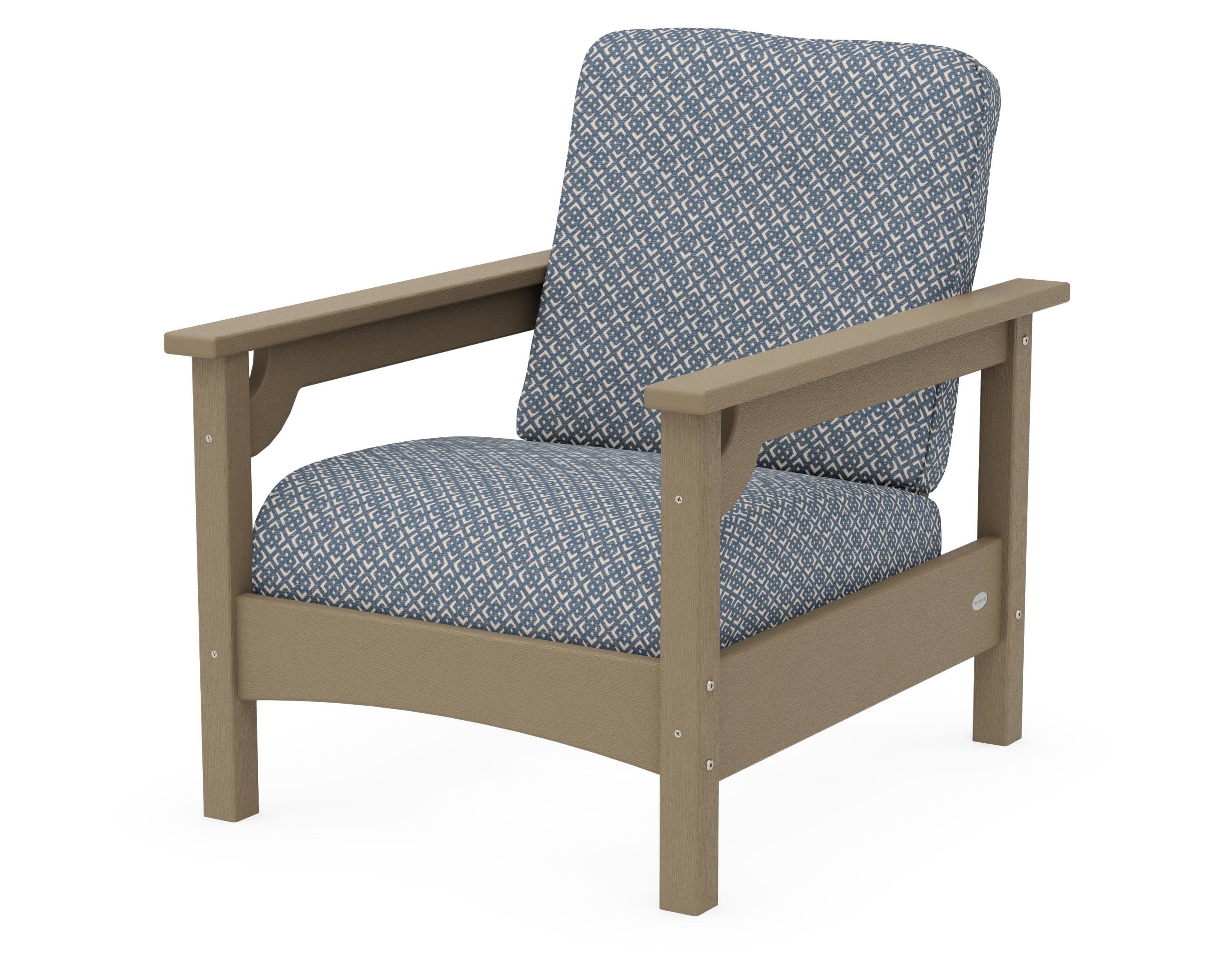 Club Chair in Vintage Sahara / Hopscotch