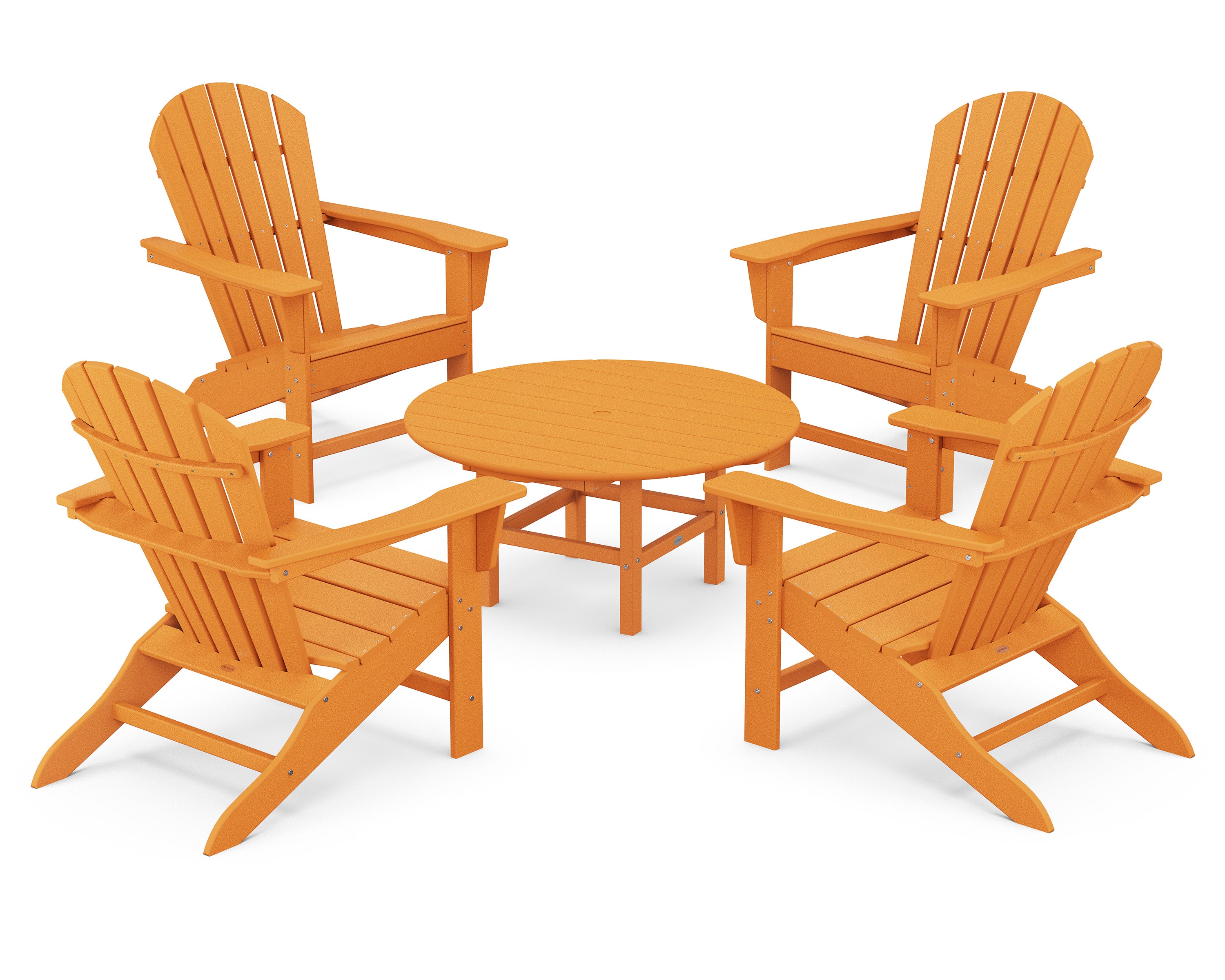 South Beach 5-Piece Conversation Group in Tangerine