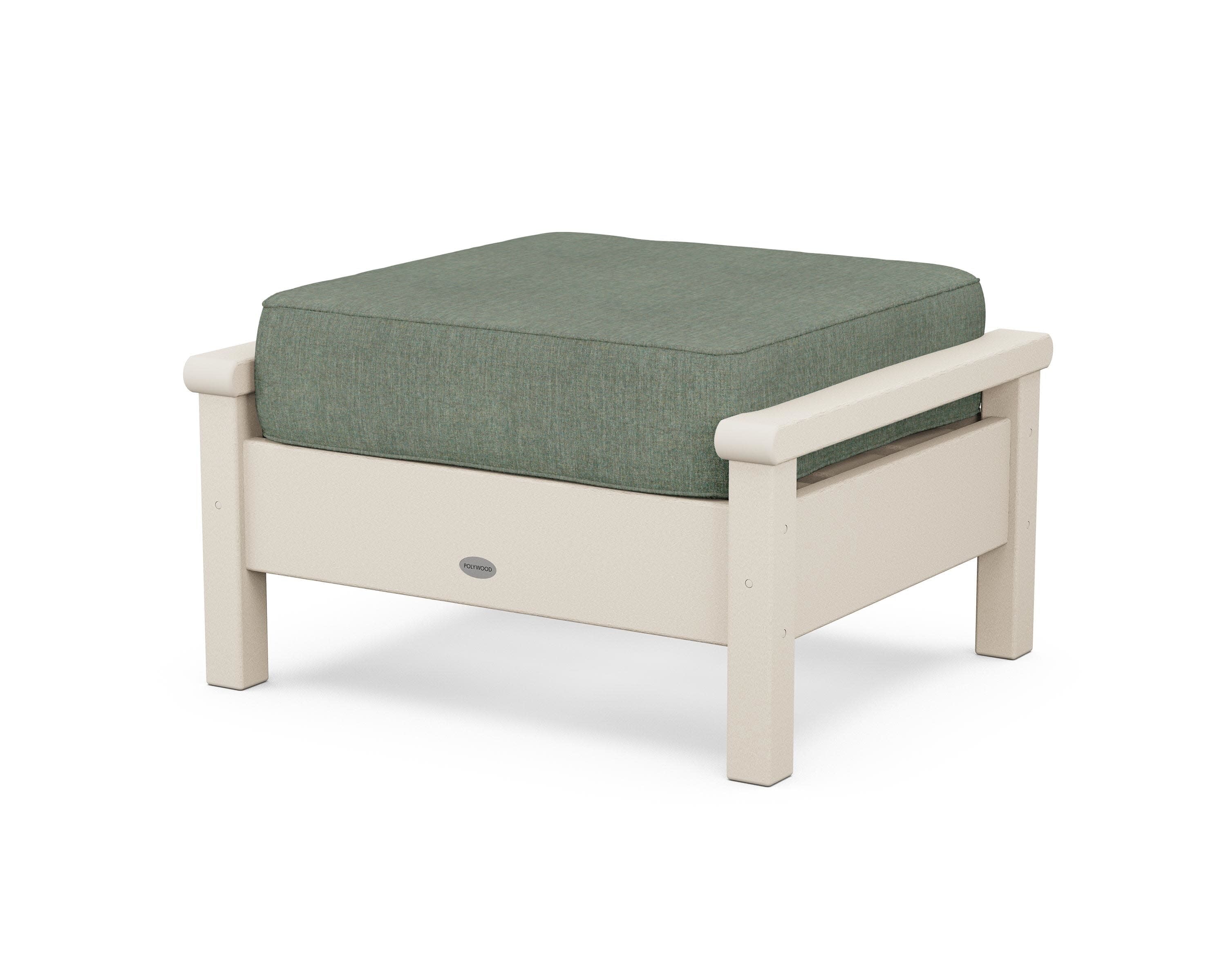 Harbour Deep Seating Ottoman in Sand / Cast Sage