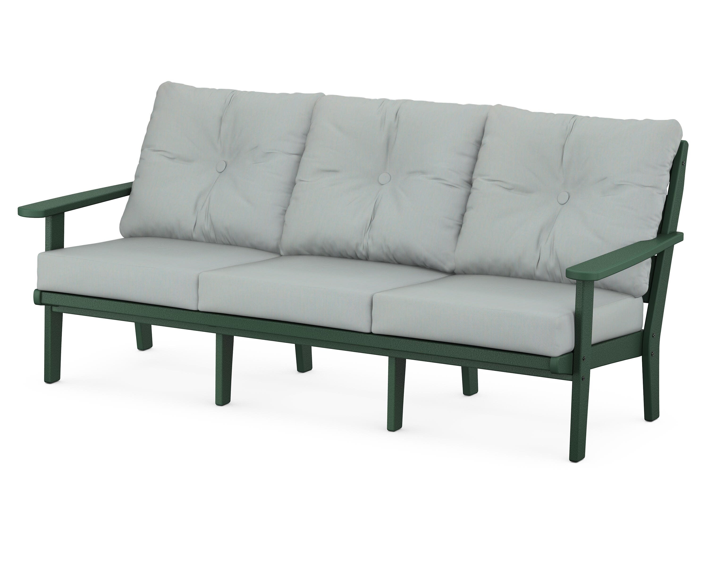 Lakeside Deep Seating Sofa in Green / Spa