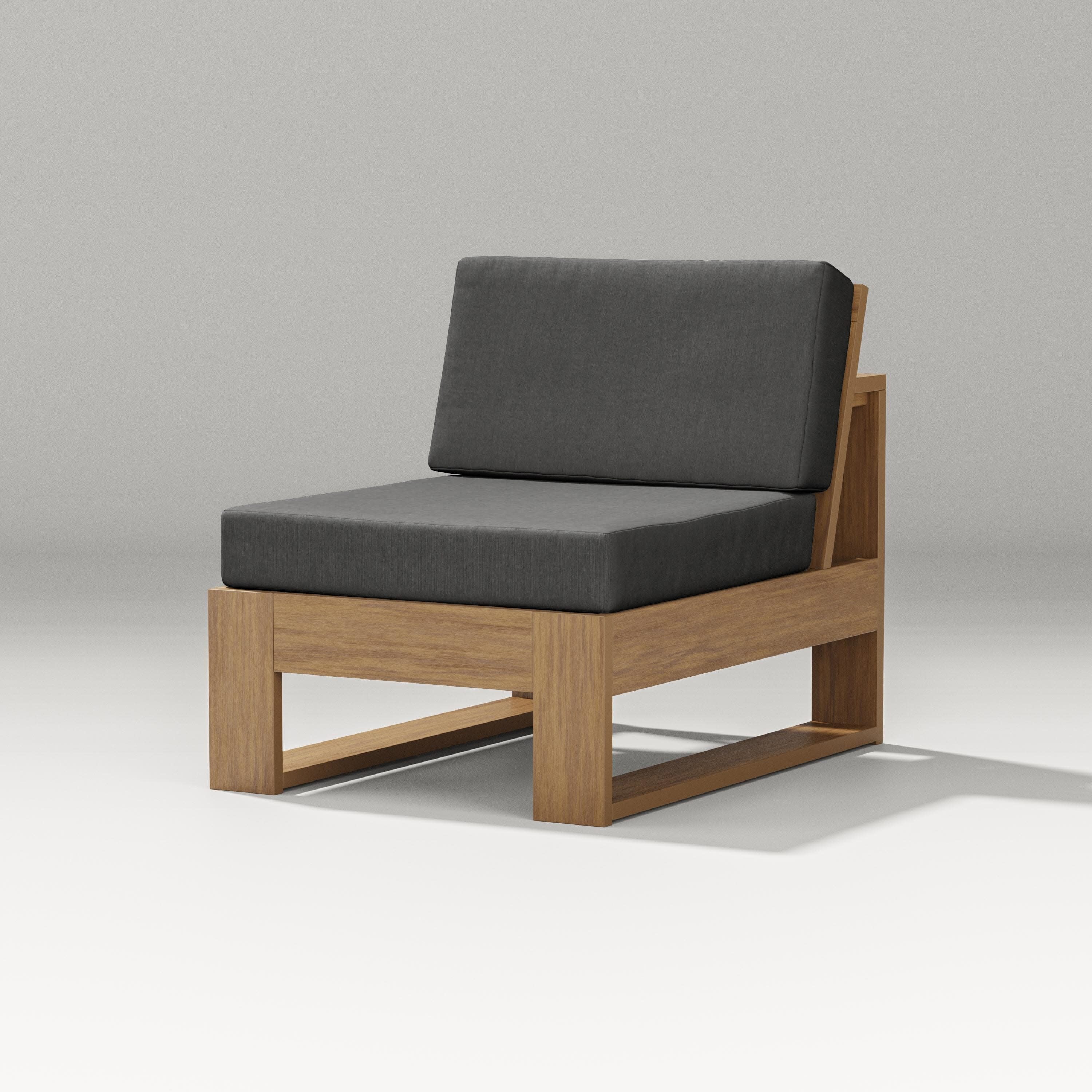 Latitude Modular Armless Chair in Natural / Spectrum Carbon