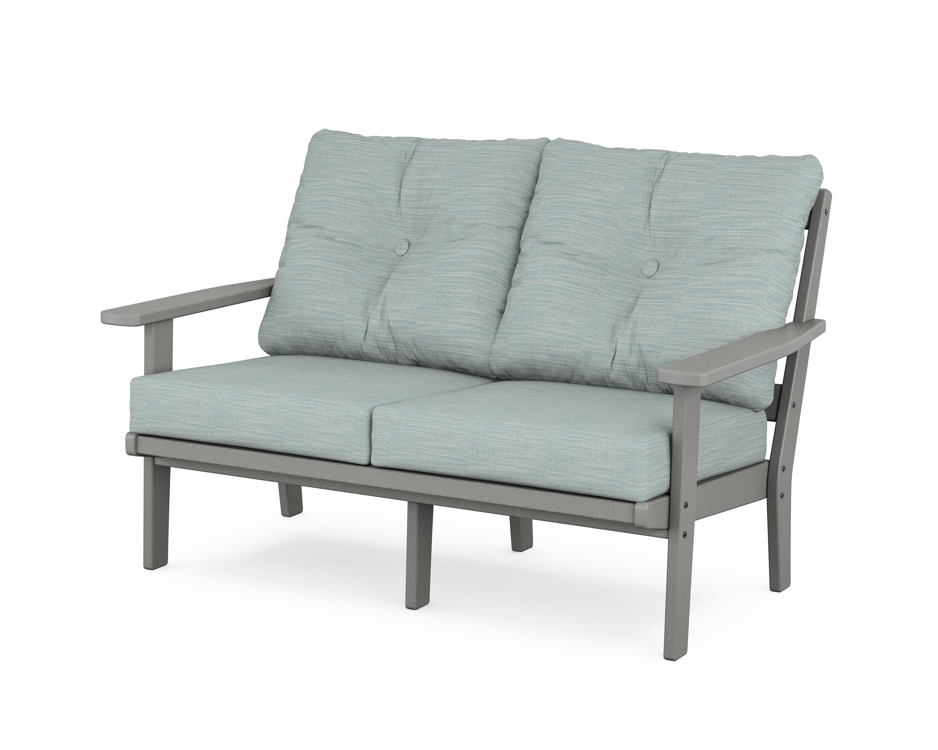 Oxford Deep SeatingLoveseat in Slate Grey / Soothe Mist