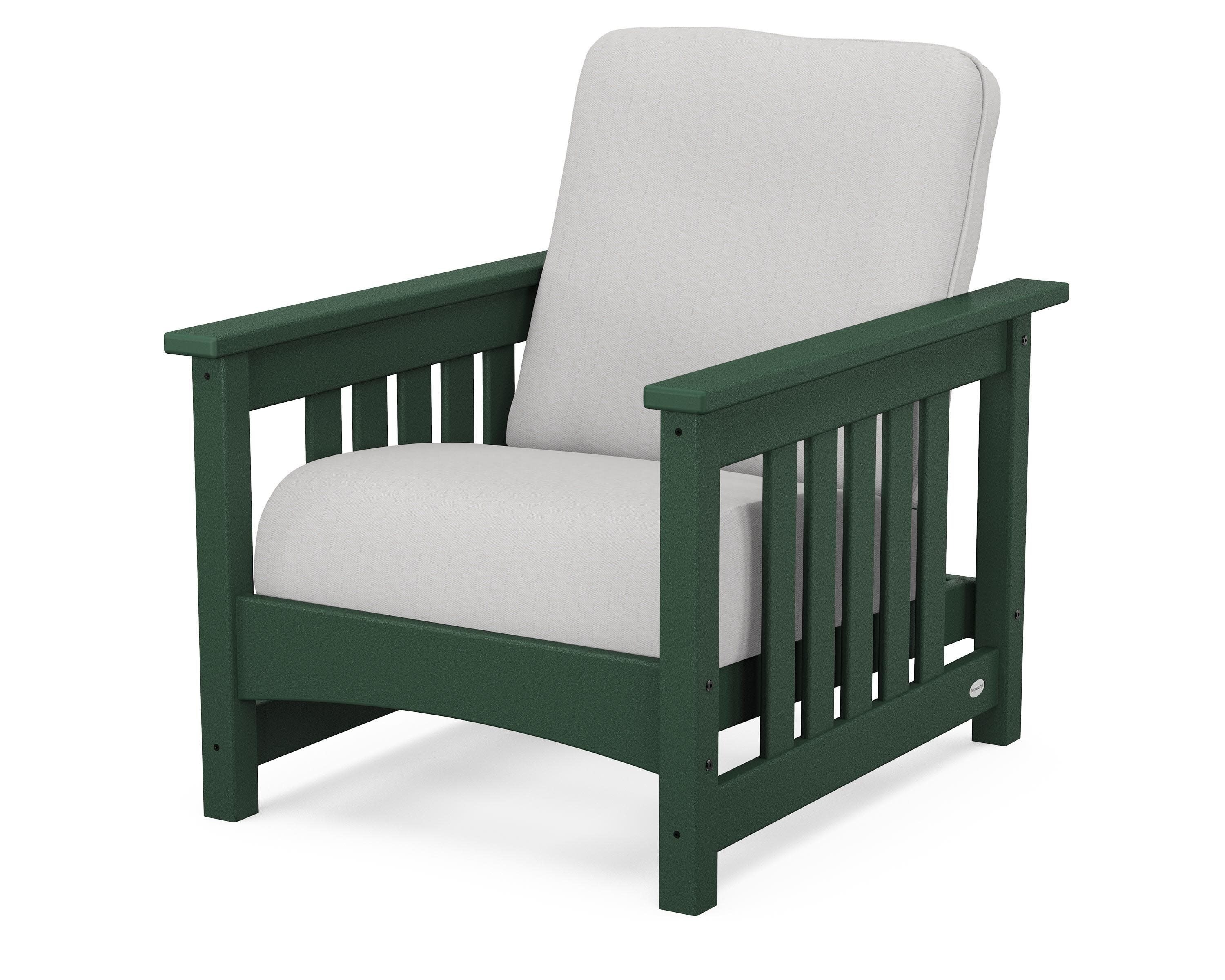 Club Mission Chair in Green / Diamond in the Rough