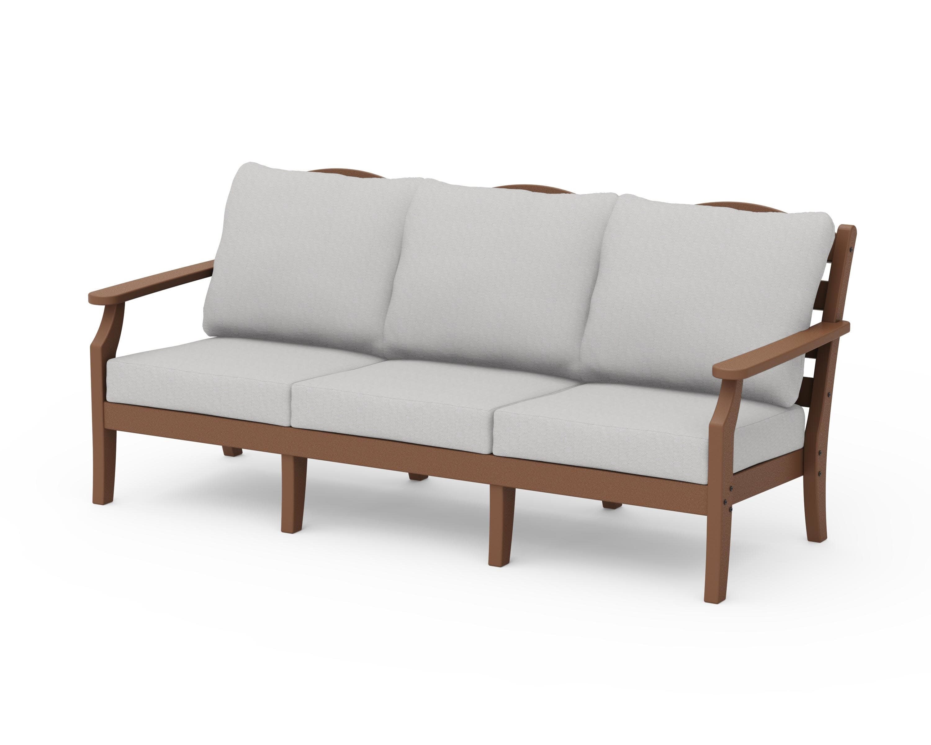 Savannah Deep Seating Sofa in Teak / Diamond in the Rough