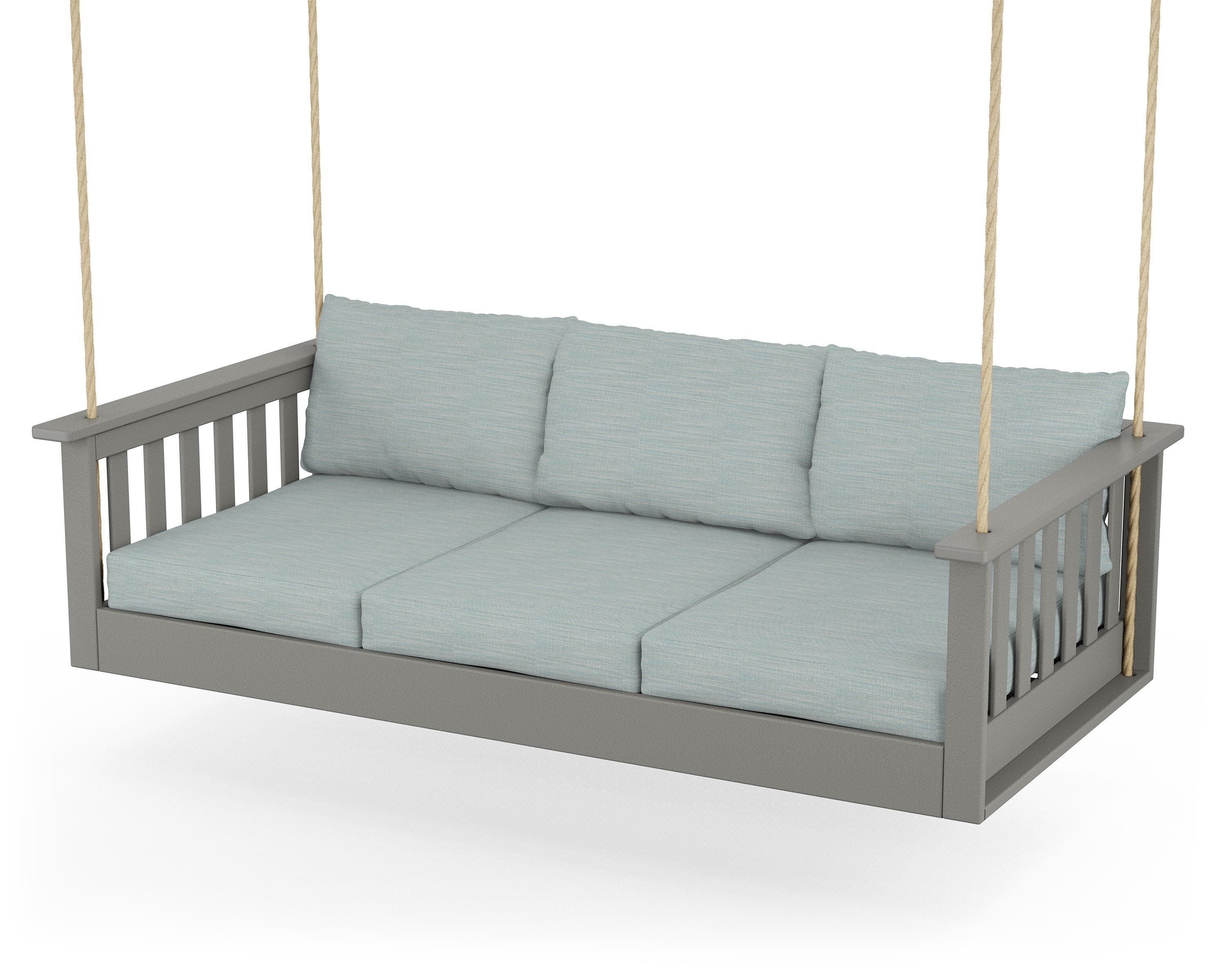 Vineyard Daybed Swing in Slate Grey / Soothe Mist