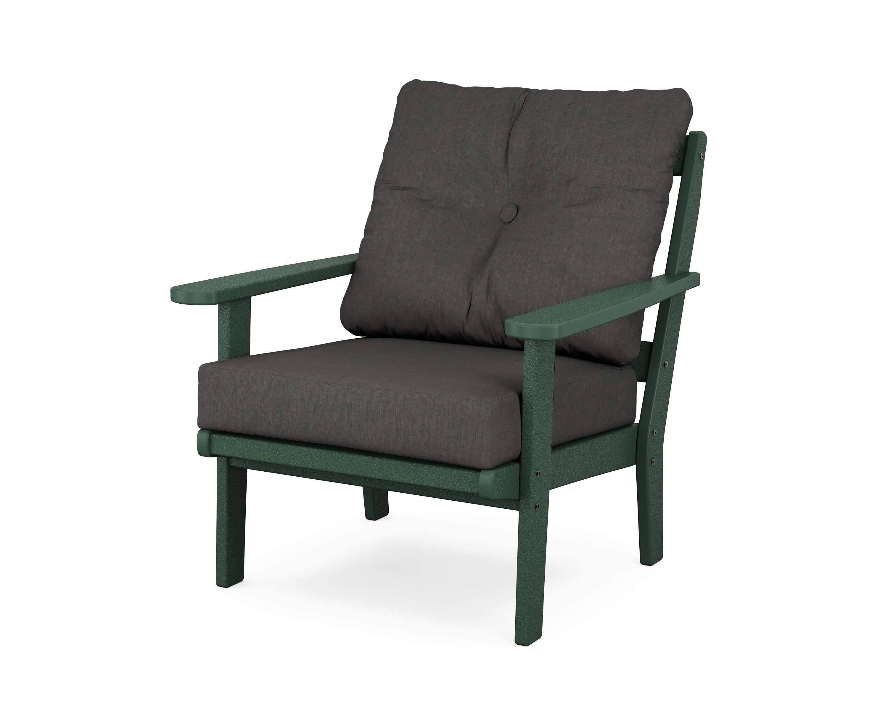 Mission Deep Seating Chair in Green / Spectrum Carbon
