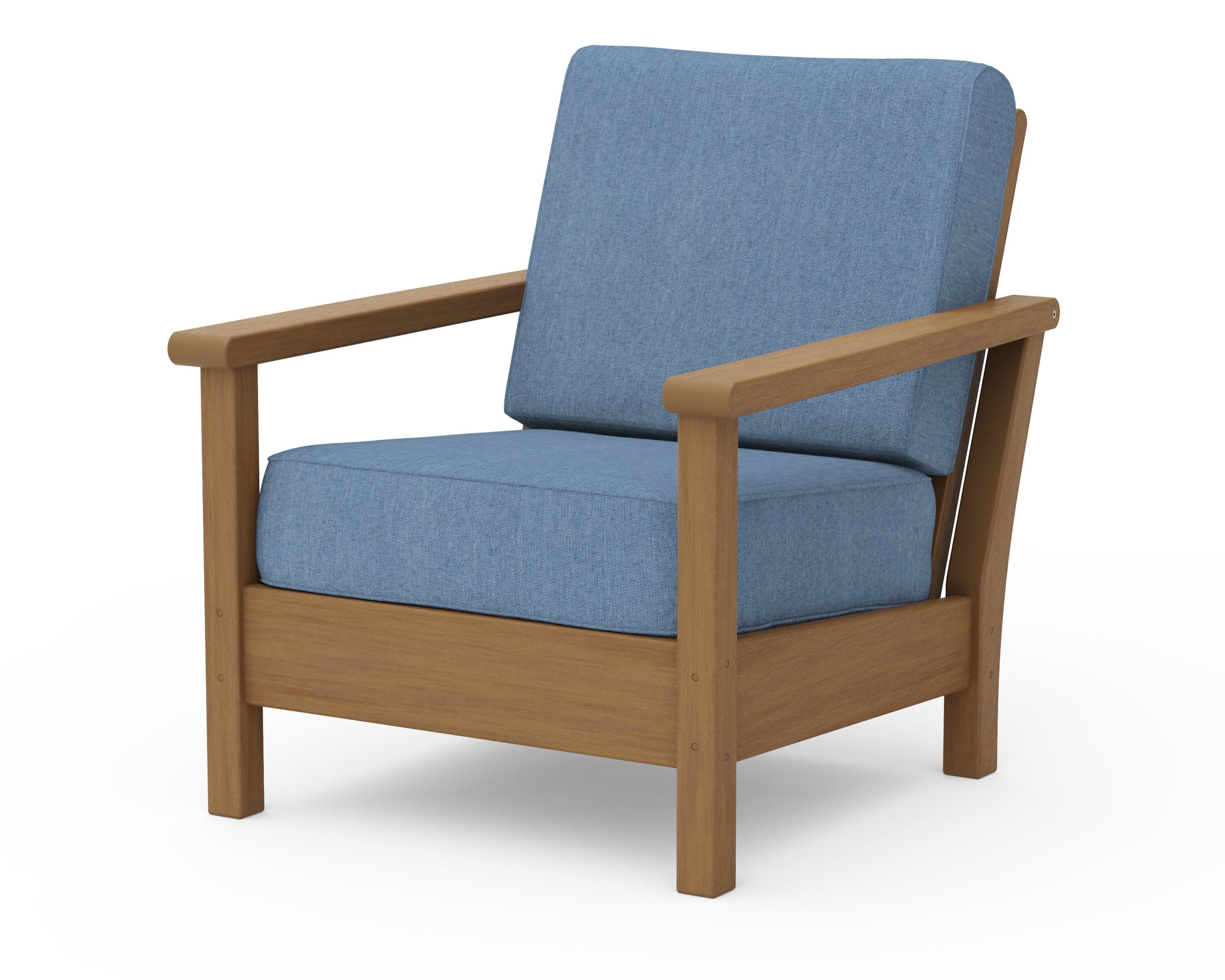 Harbour Deep Seating Chair in Natural / Sky Blue