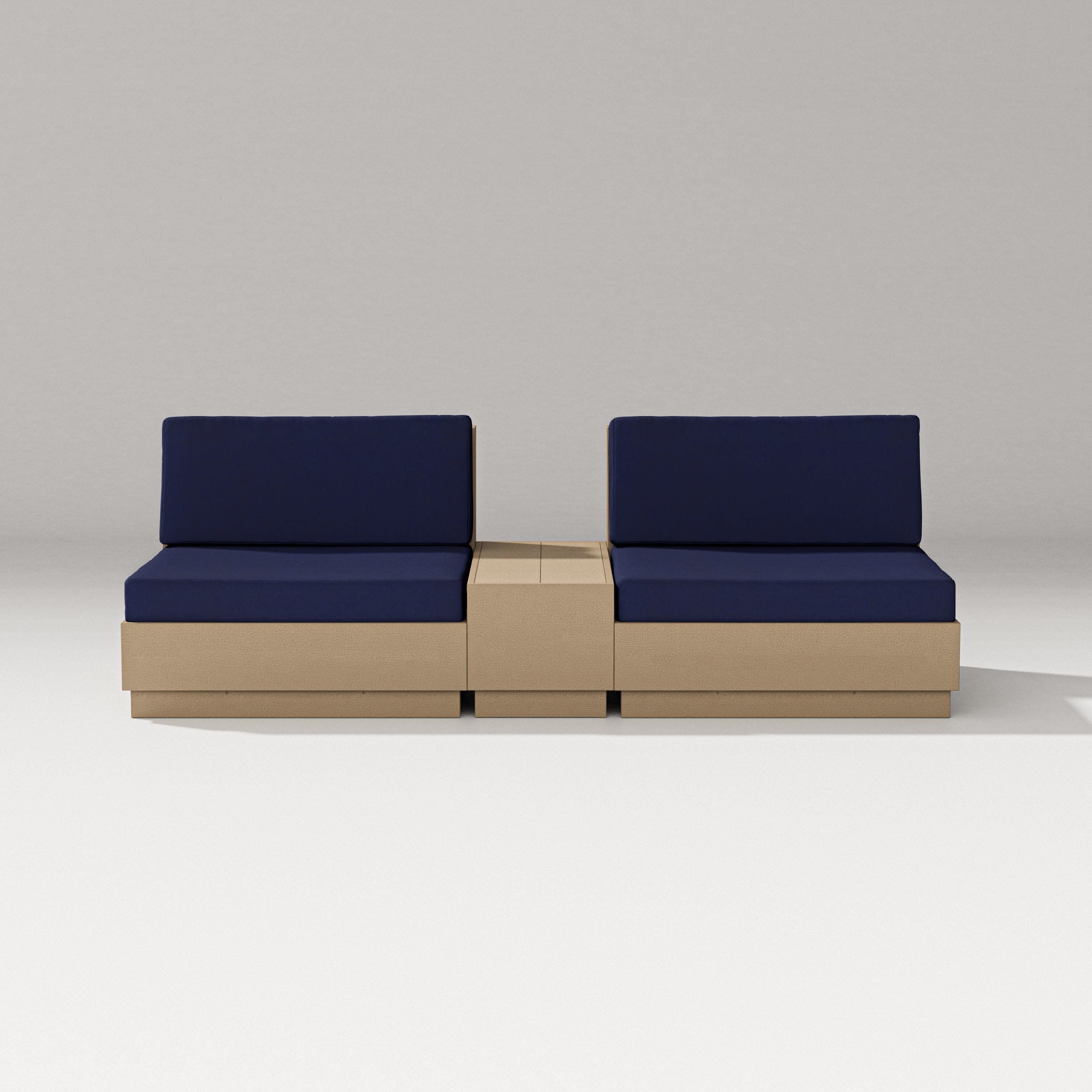 Elevate Lounge Chair Set in Vintage Sahara / Navy