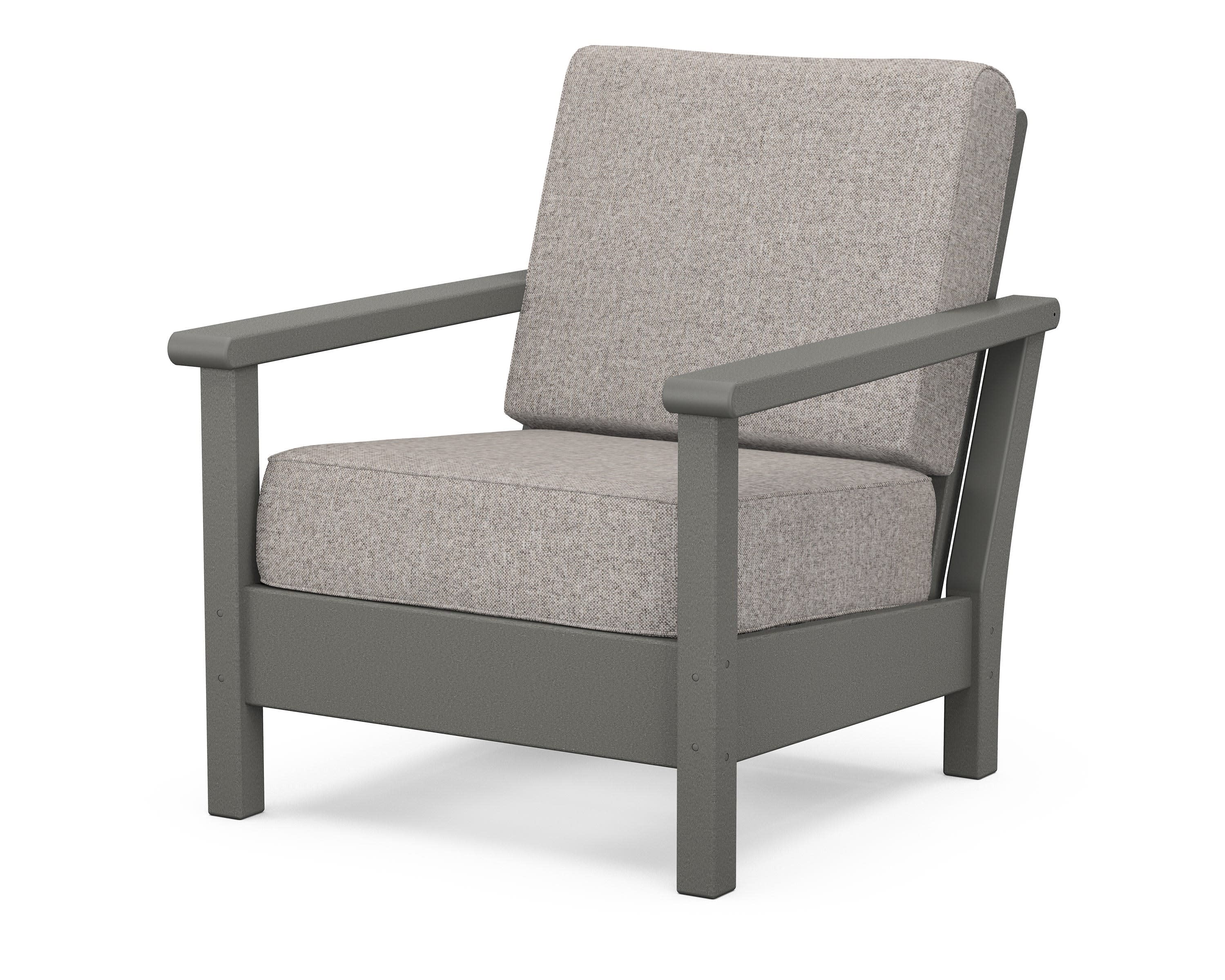Harbour Deep Seating Chair in Slate Grey / Weathered Tweed