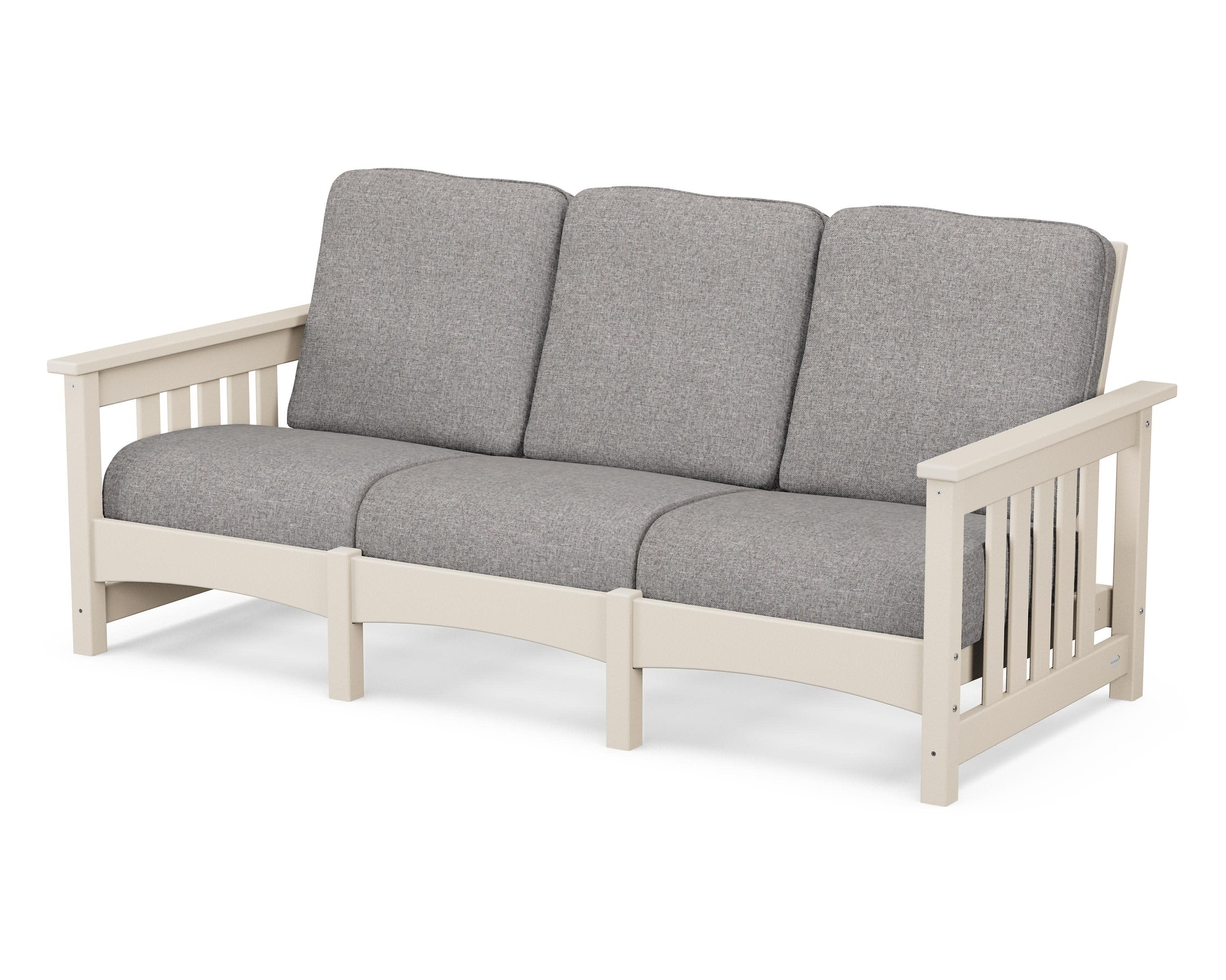 Club Mission Sofa in Sand / Grey Mist