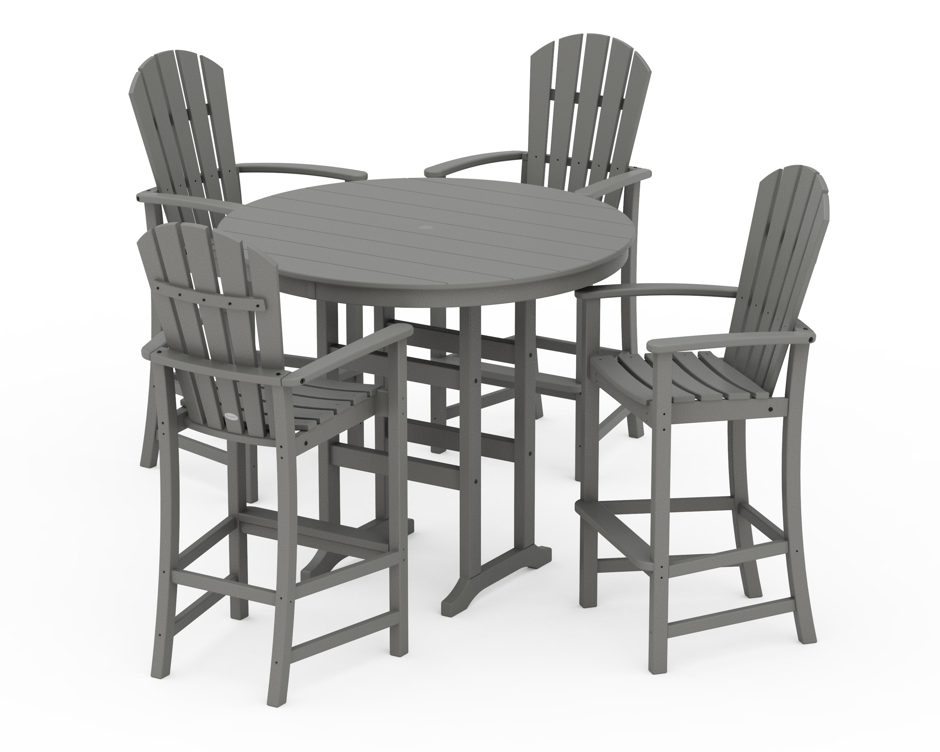 Palm Coast 5-Piece Round Farmhouse Bar Set