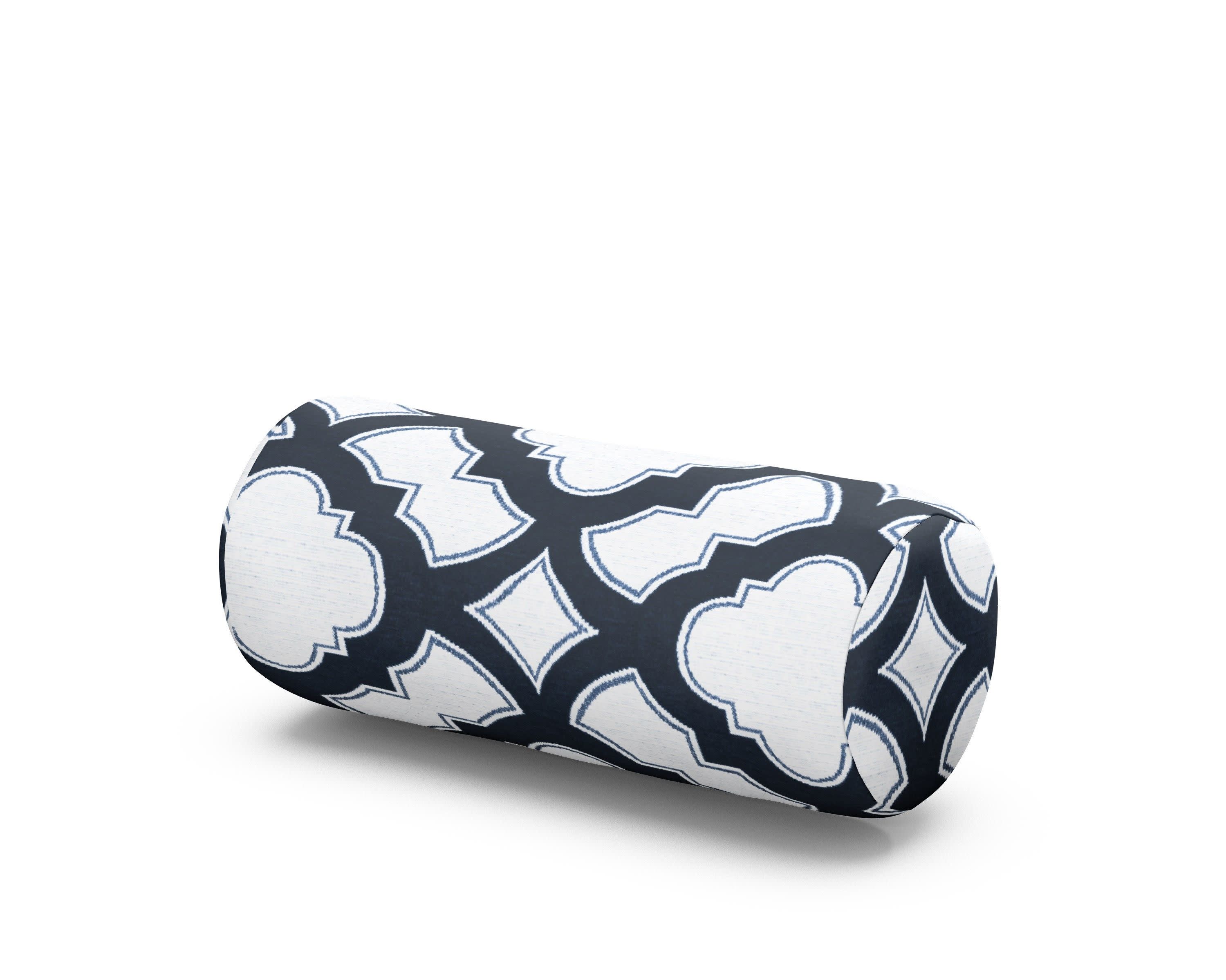 Headrest Pillow - Extended One Strap in Trellis Marine Indigo