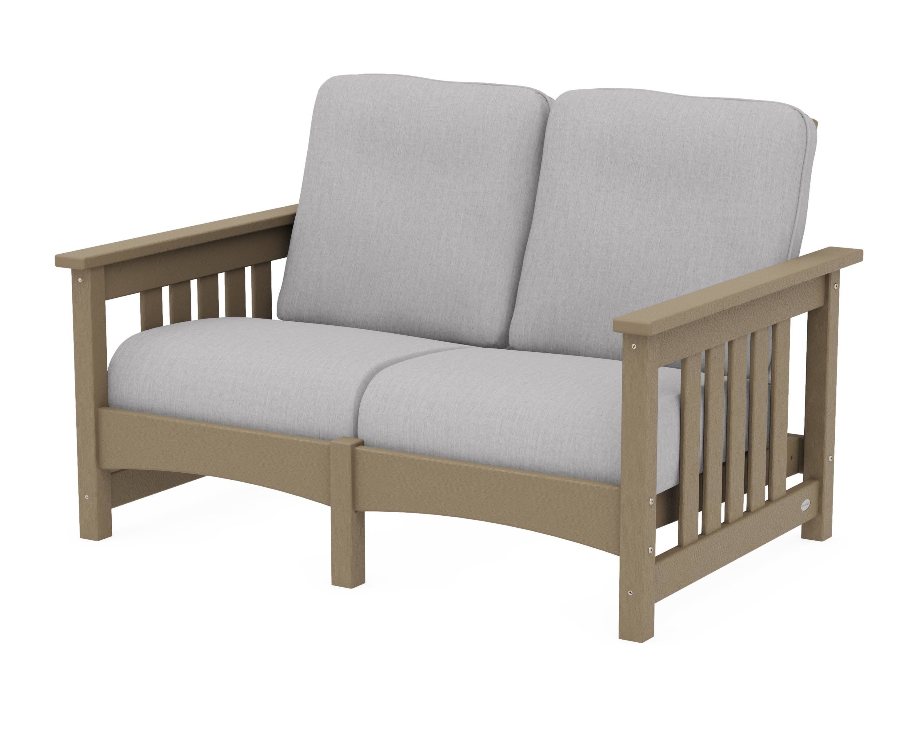 Club Mission Loveseat in Vintage Sahara / Granite