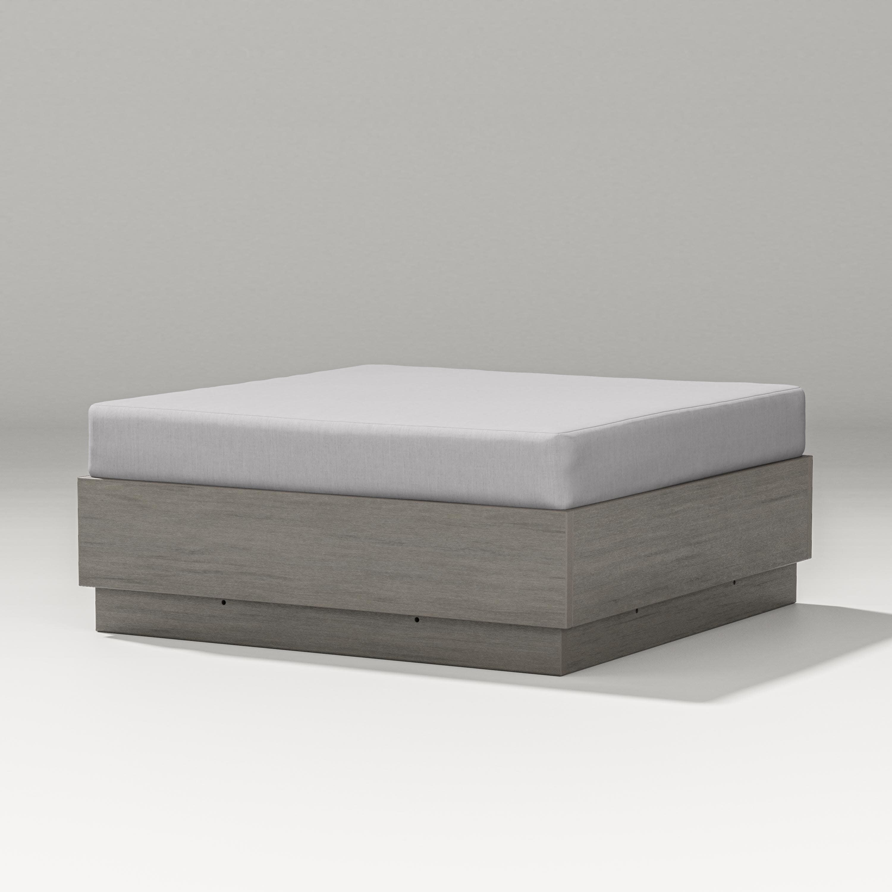 Elevate Lounge Ottoman in Driftwood / Granite