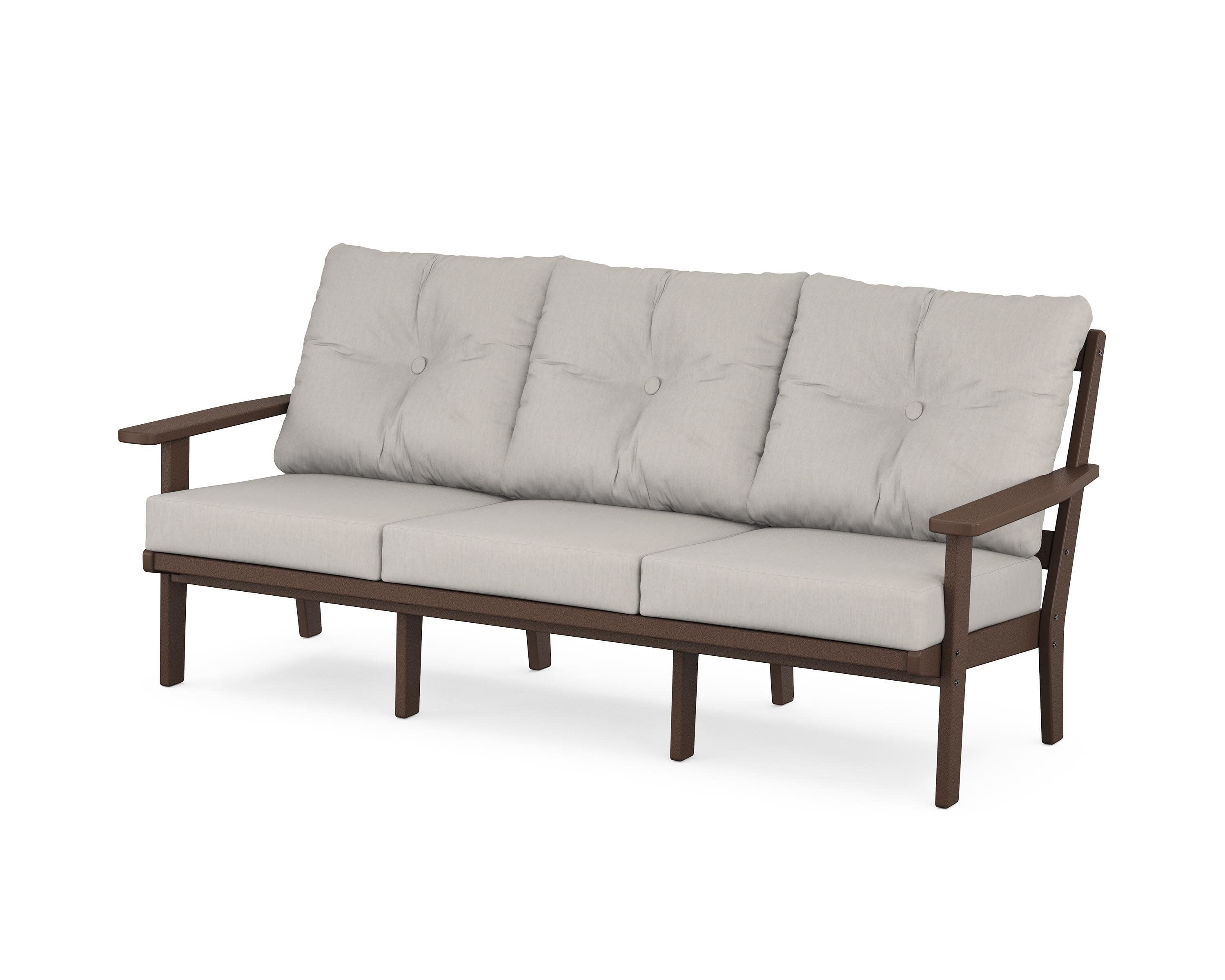 PrairieDeep Seating Sofa in Mahogany / Cast Ash