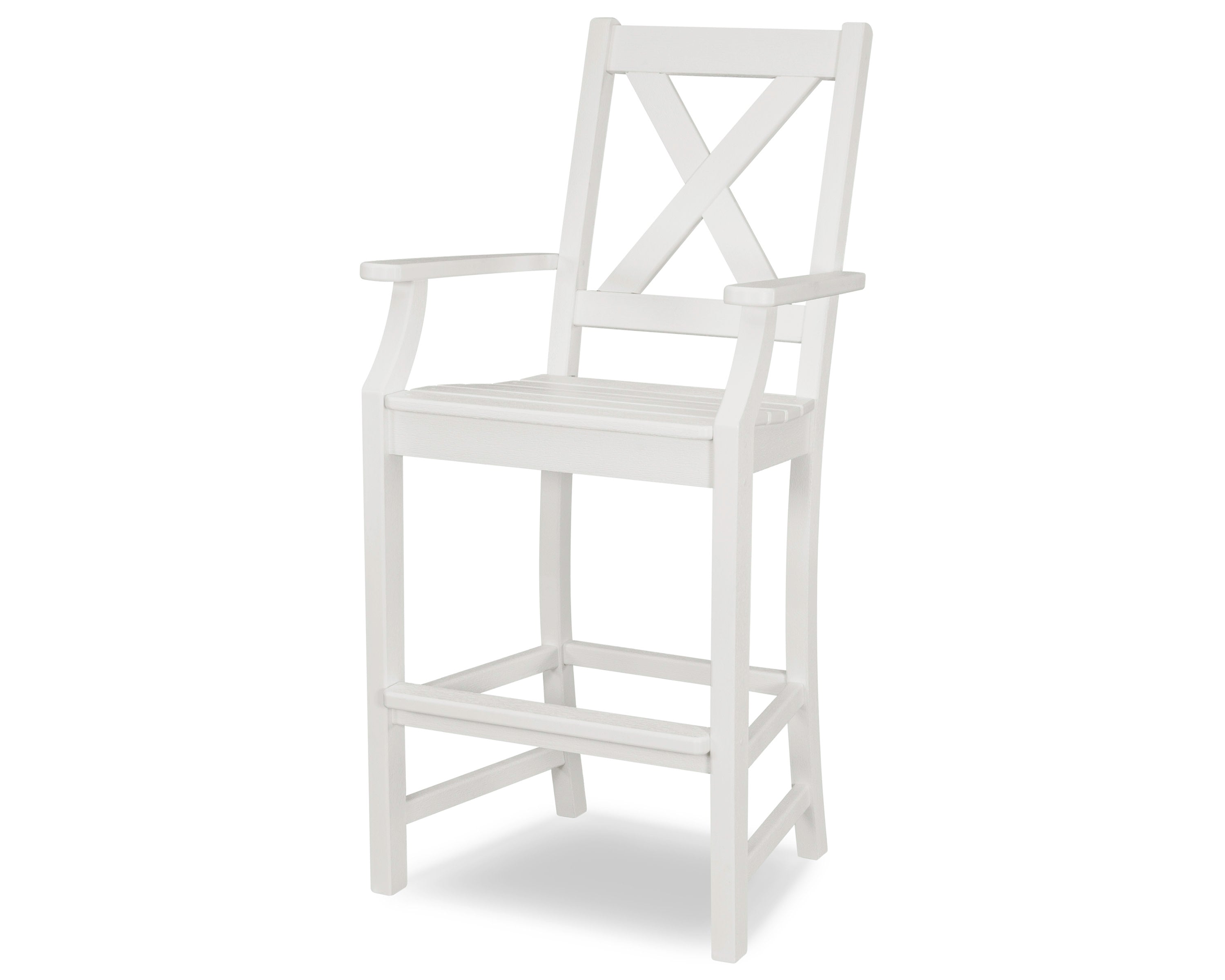 Braxton Bar Arm Chair in Vintage White