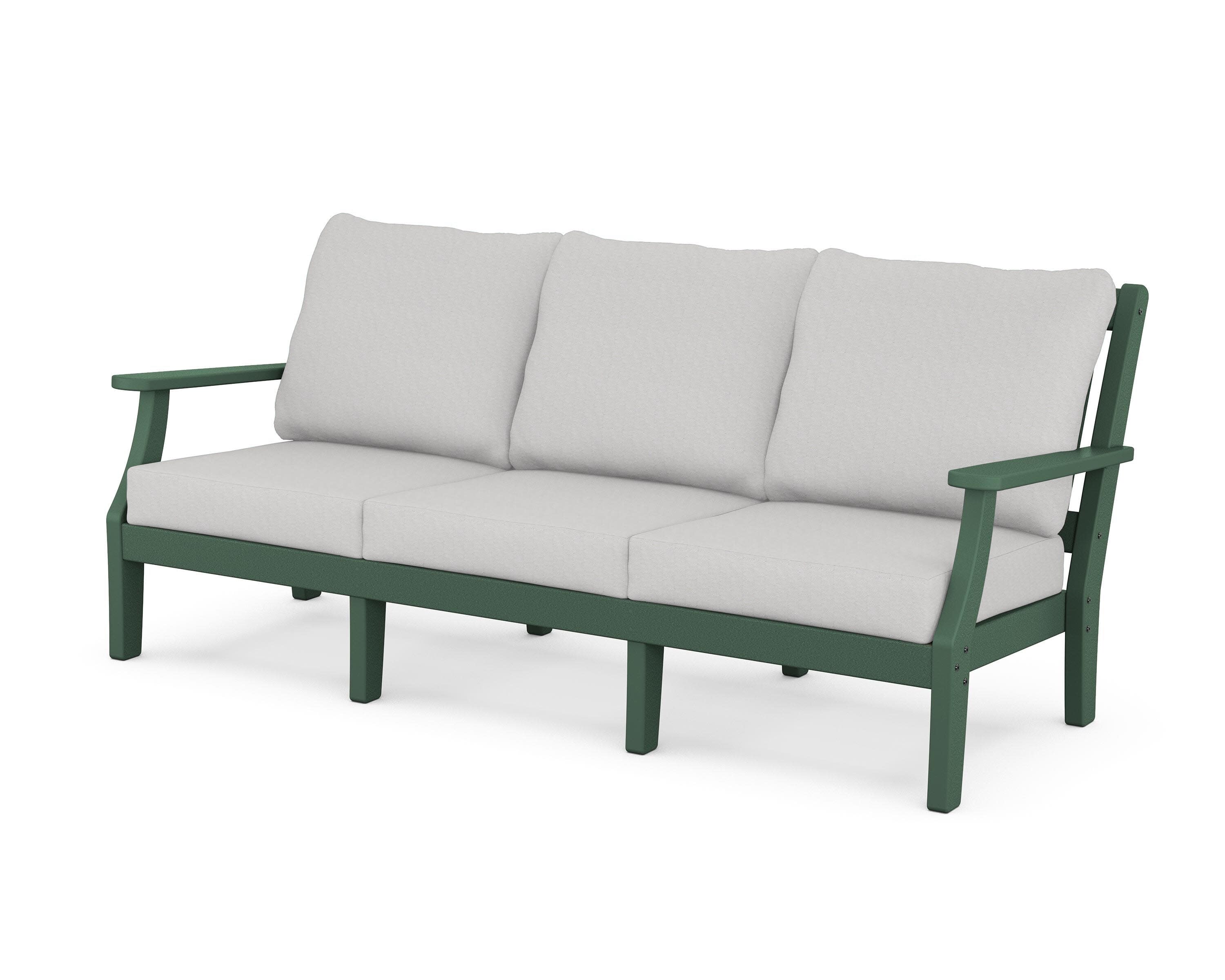 Chinoiserie Deep Seating Sofa in Green / Diamond in the Rough