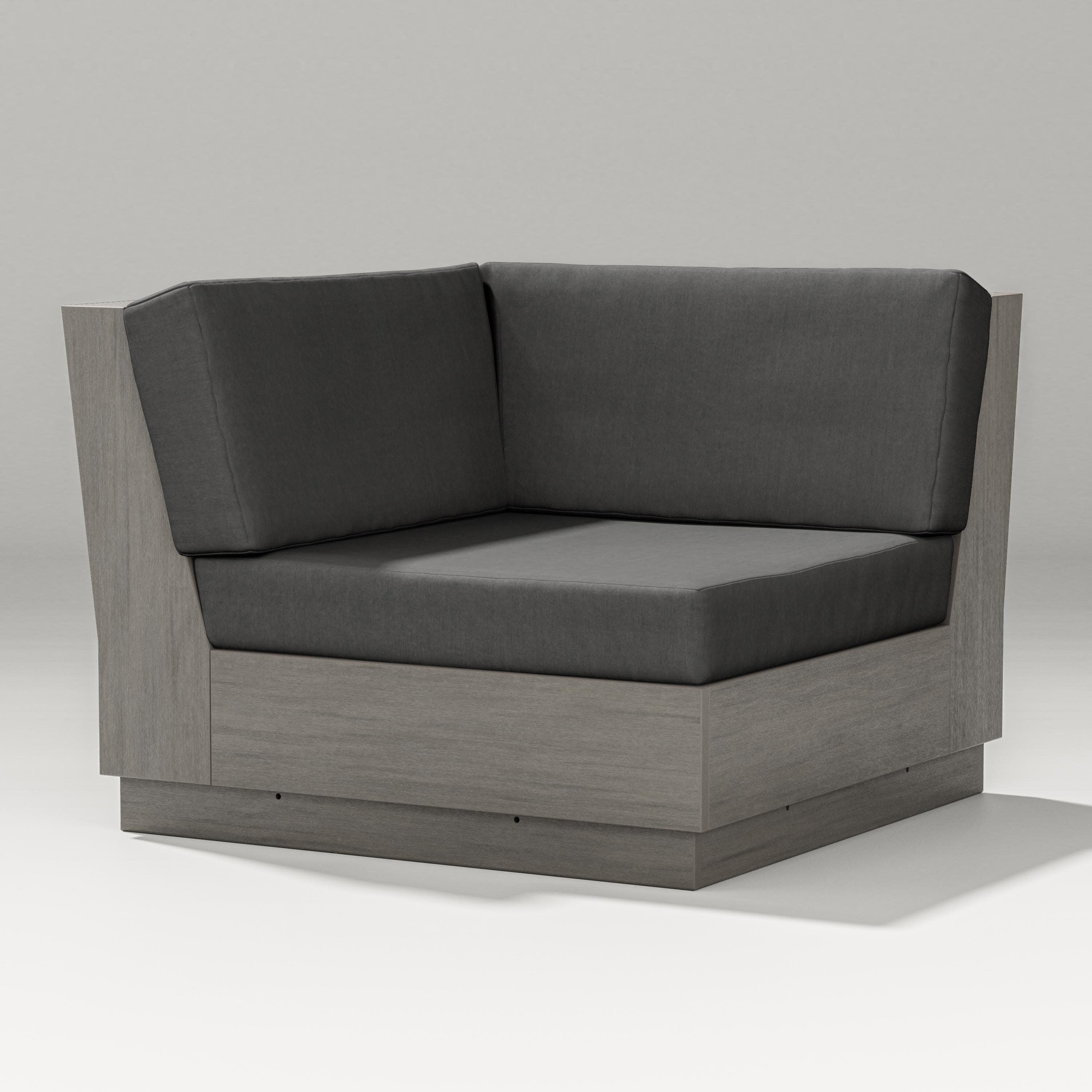 Elevate Modular Corner Chair in Driftwood / Spectrum Carbon