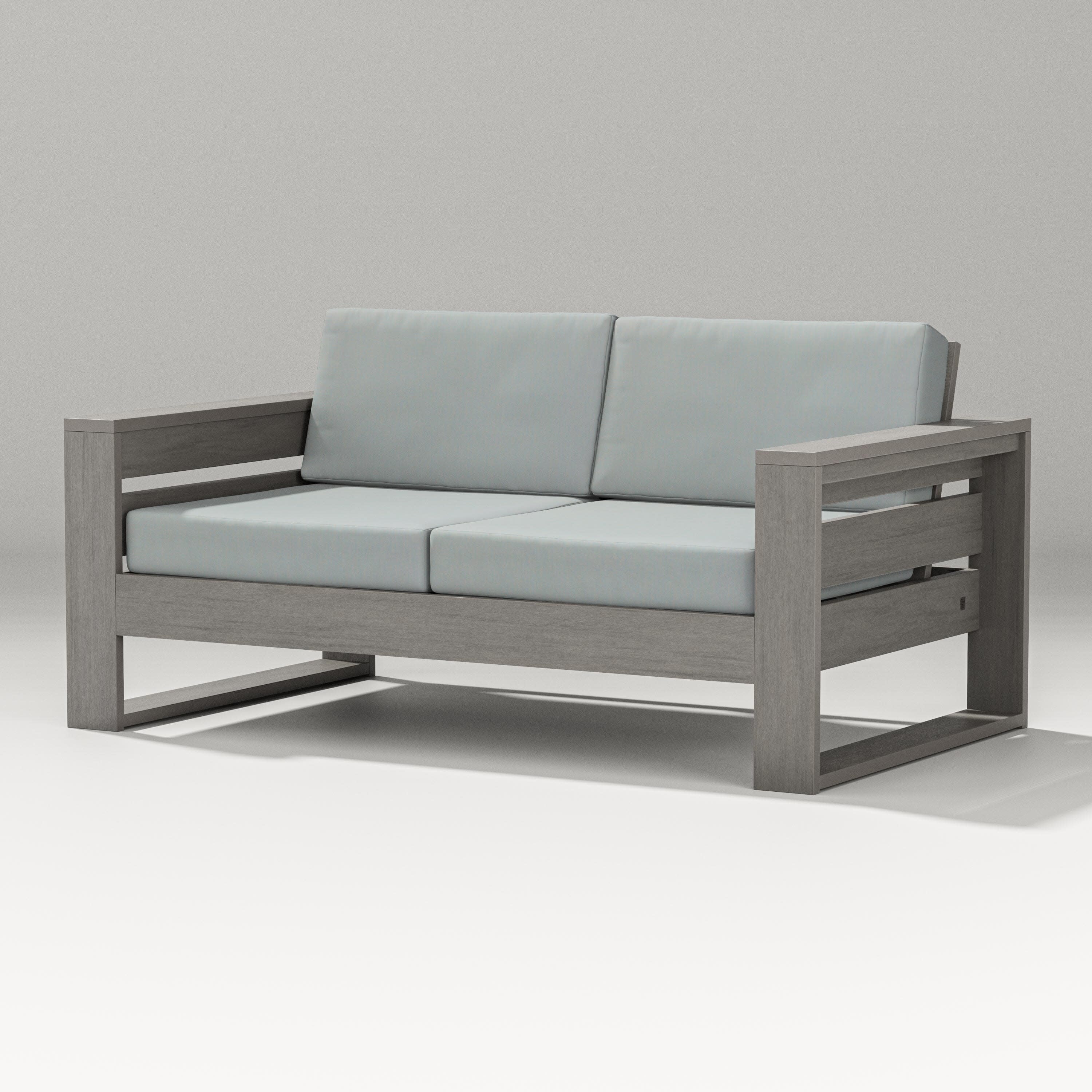 Latitude Loveseat in Driftwood / Spa